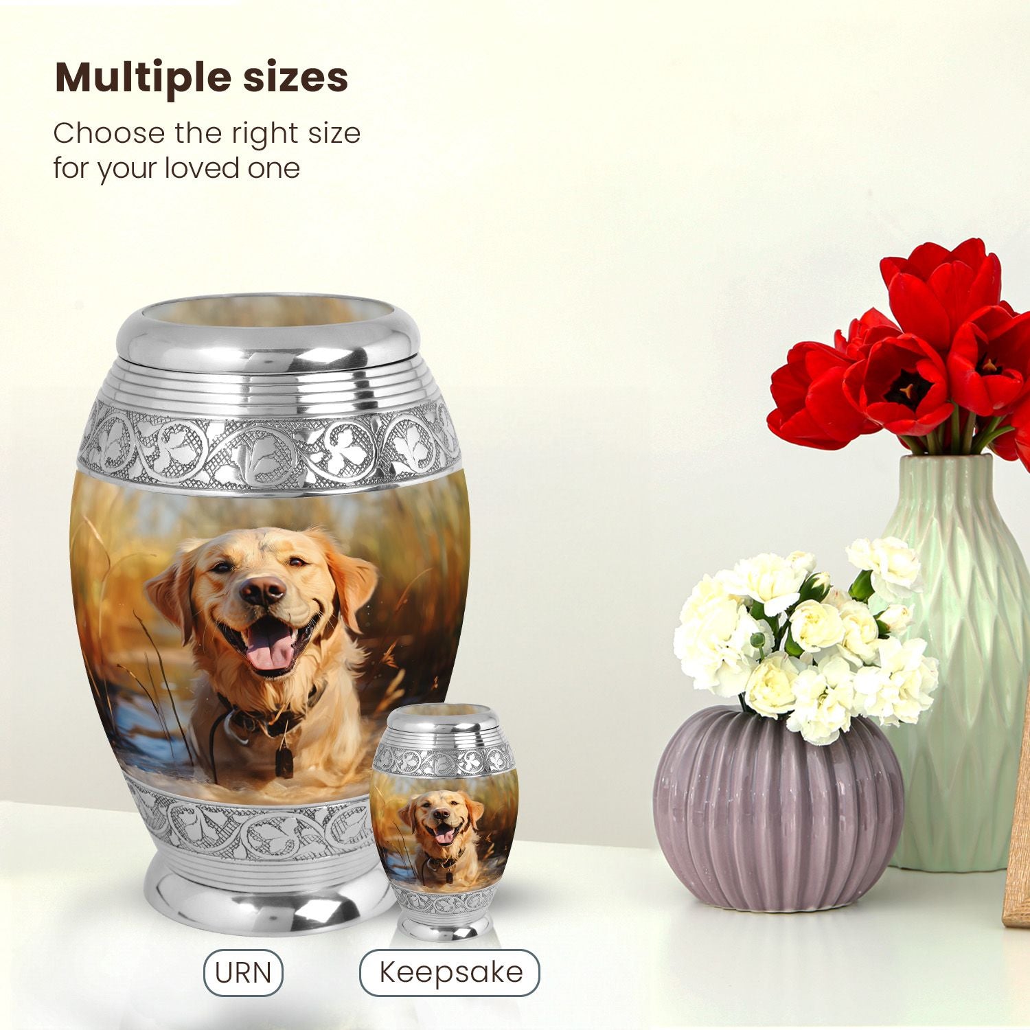 Dog Large Urn 10 Inch