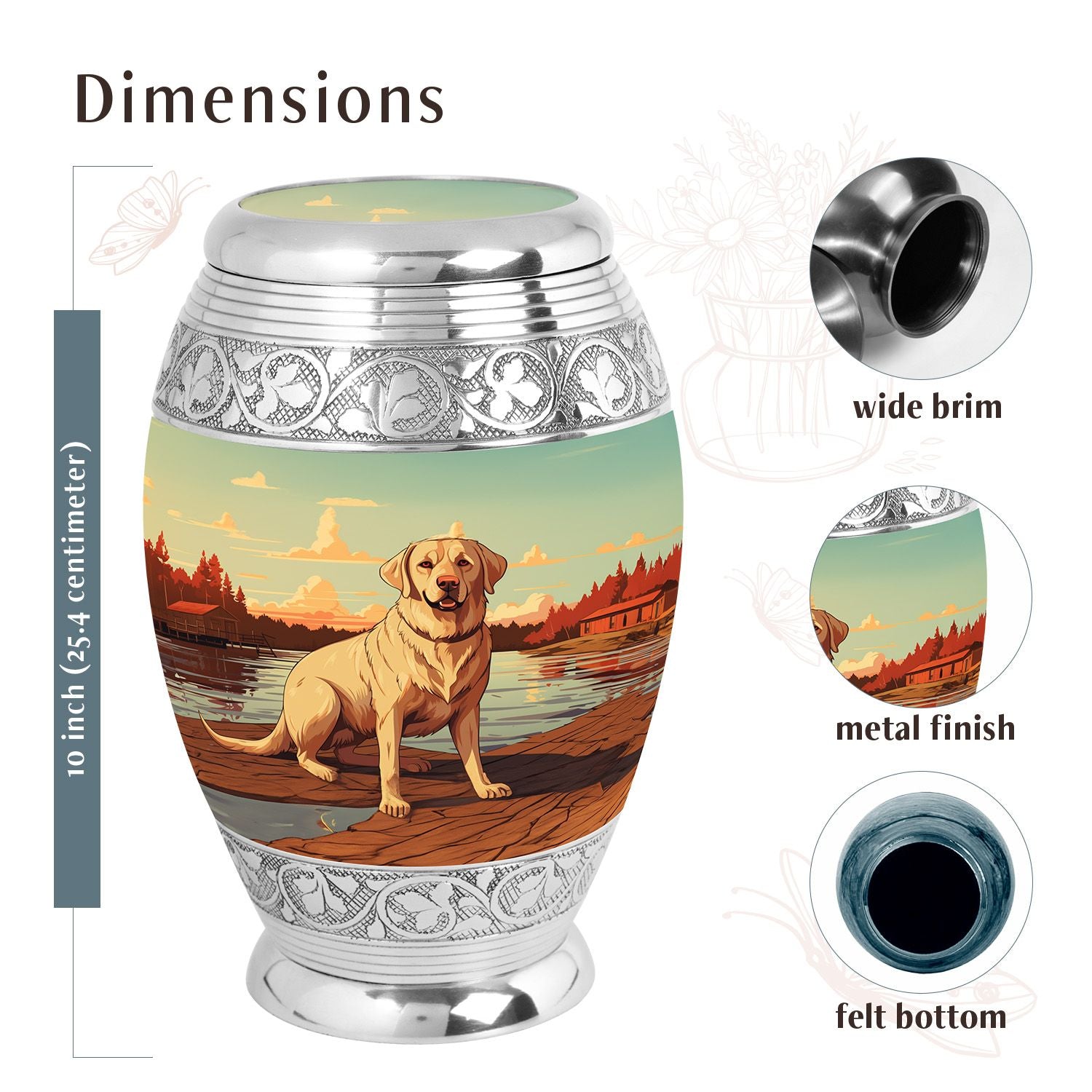 Dog Urn Medium 6 Inch