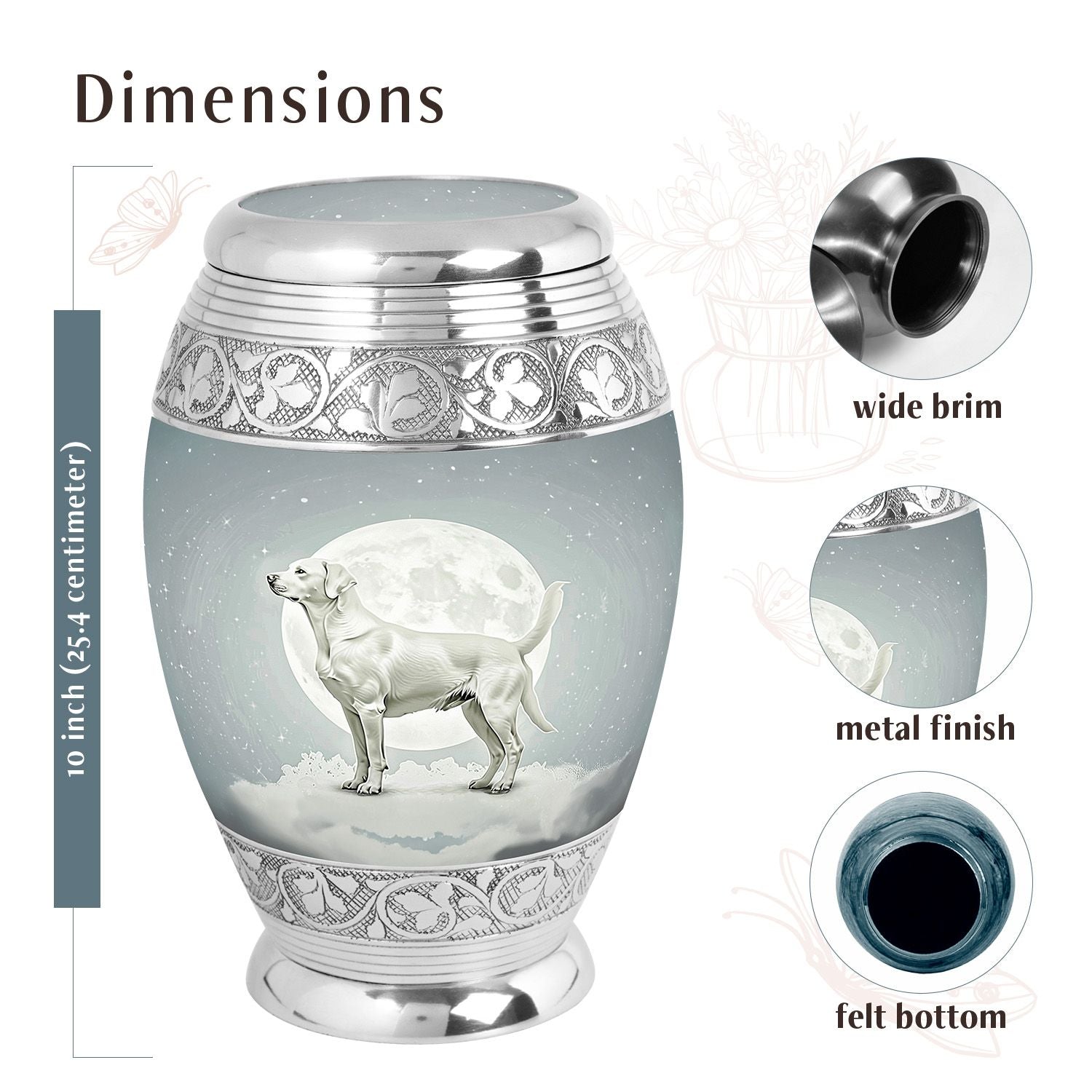 Dog Urn Medium 6 Inch