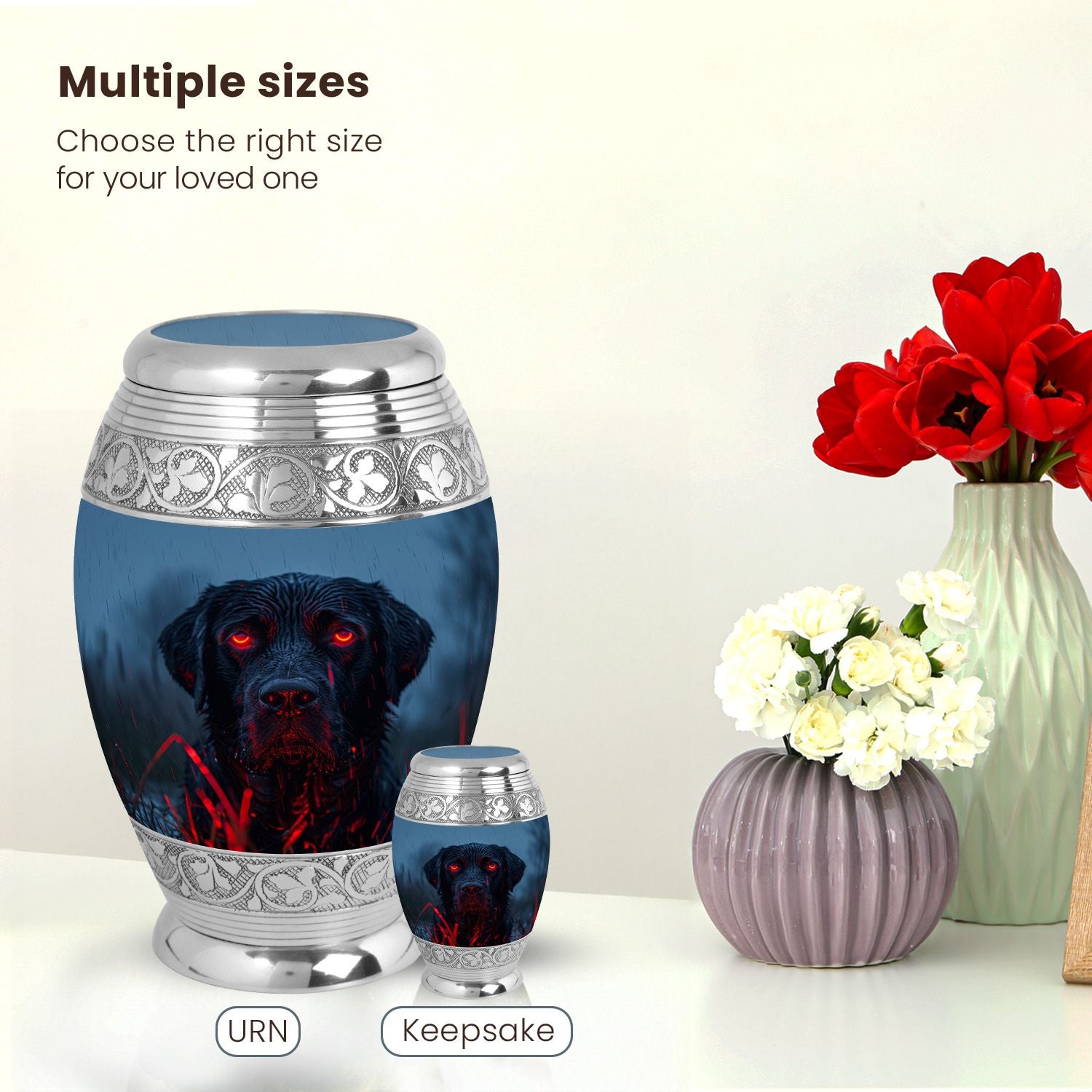 Dog Large Urn 10 Inch