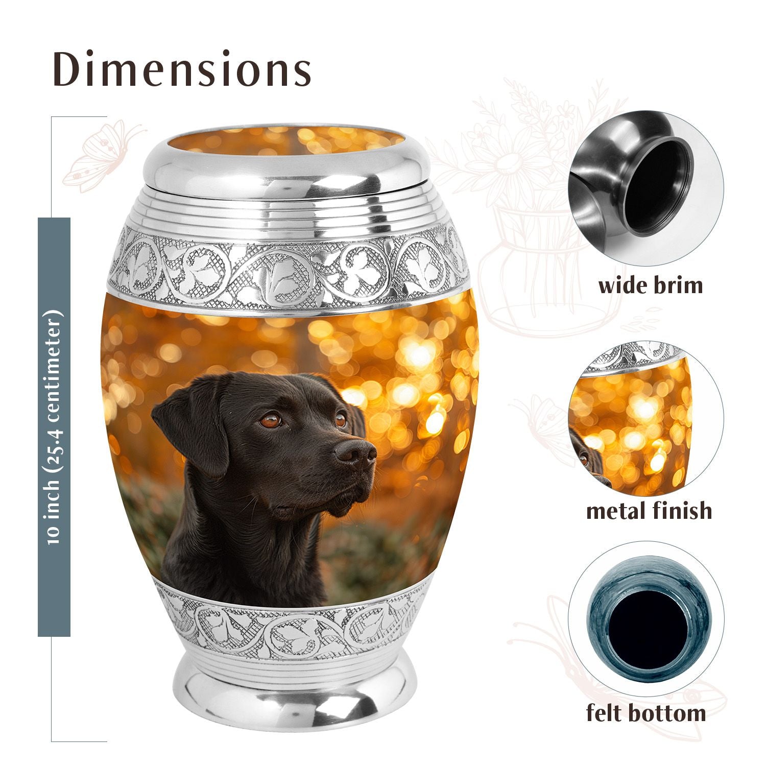 Dog Urn Medium 6 Inch