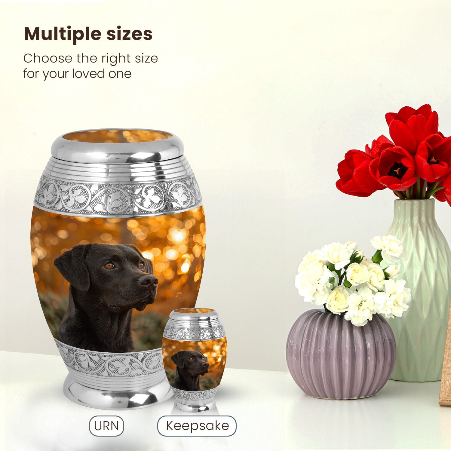 Dog Large Urn 10 Inch