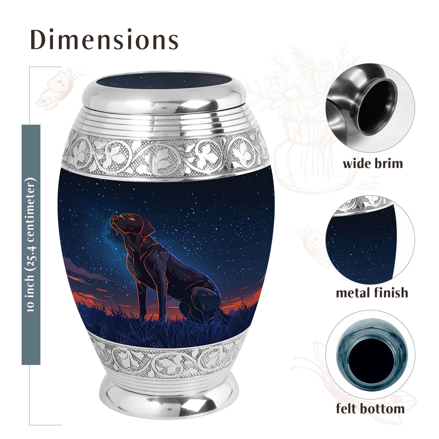 Dog Urn Medium 6 Inch