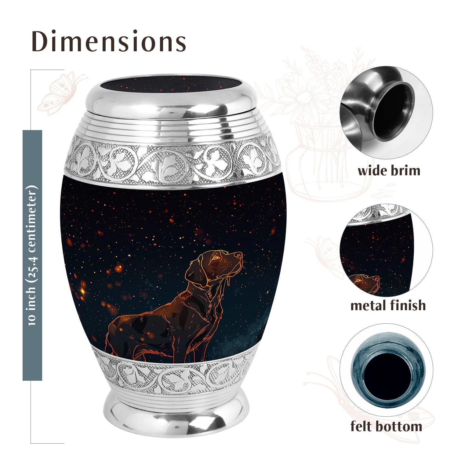 Dog Urn Medium 6 Inch