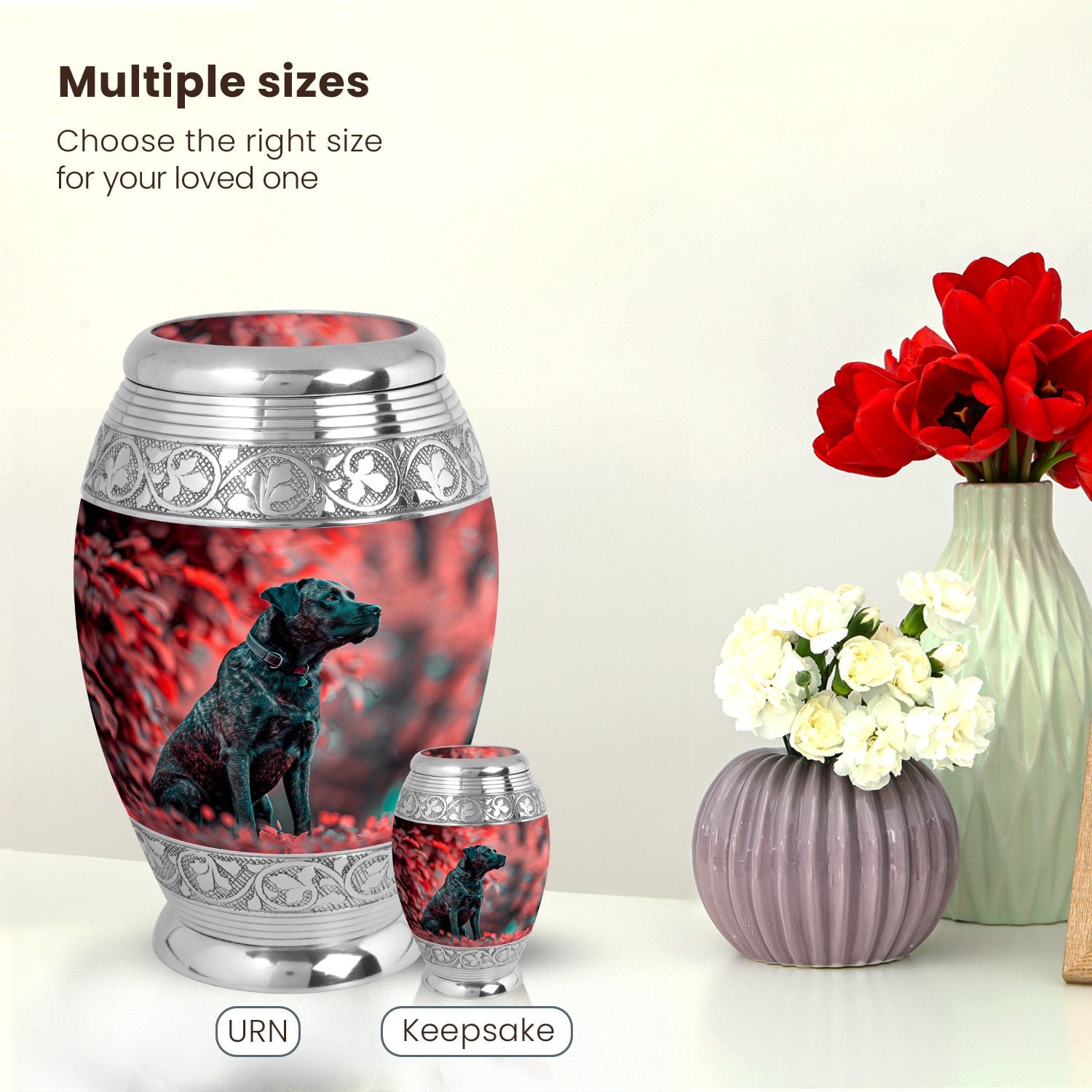 Dog Large Urn 10 Inch