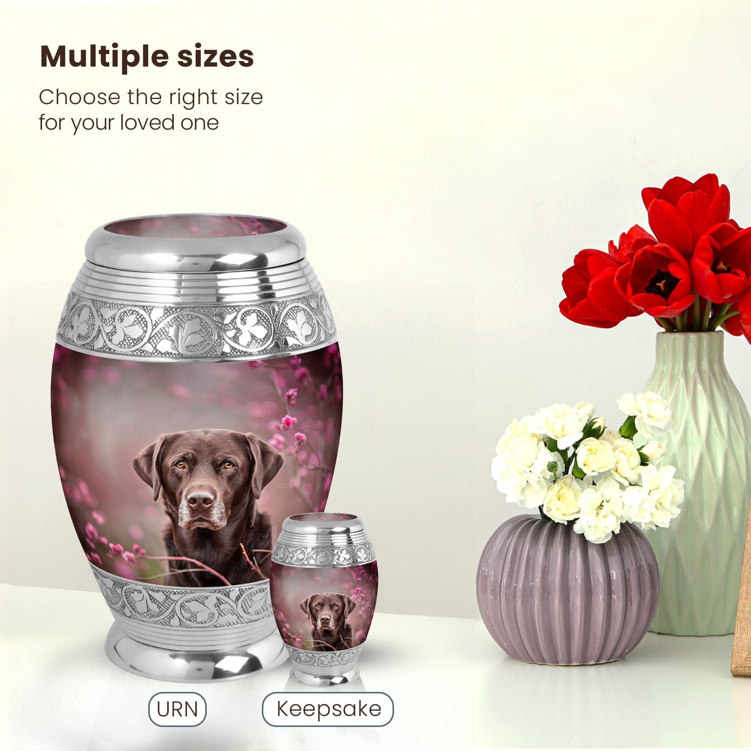 Dog Large Urn 10 Inch