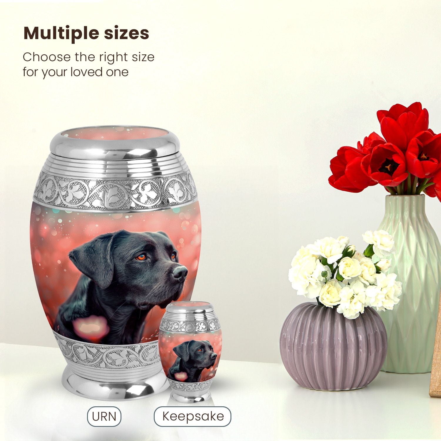 Dog Large Urn 10 Inch