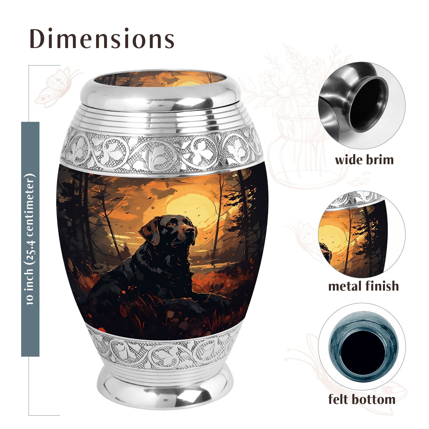 Dog Urn Medium 6 Inch