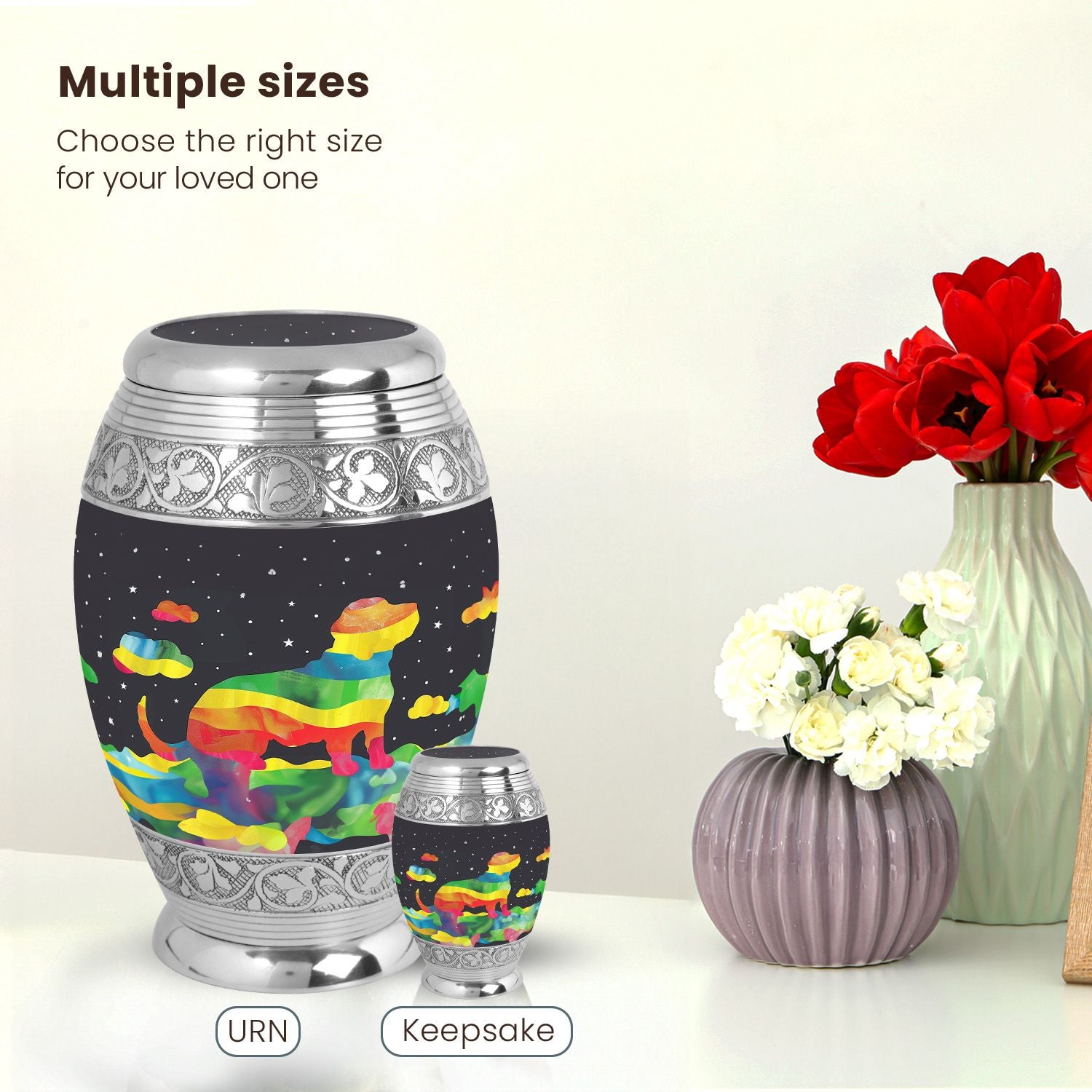 Dog Large Urn 10 Inch
