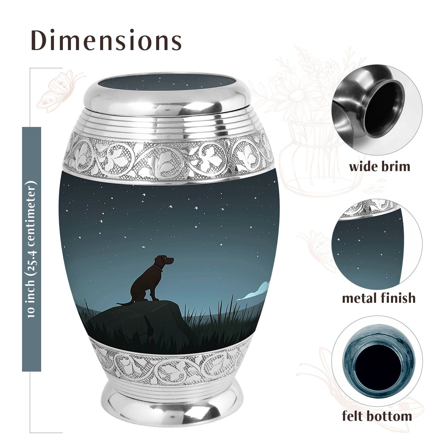 Dog Urn Medium 6 Inch