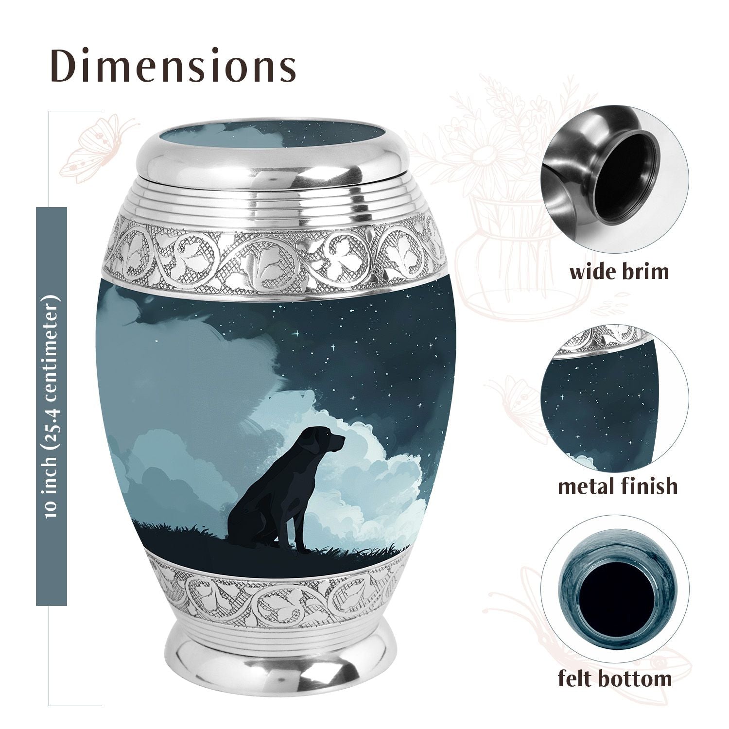 Dog Urn Medium 6 Inch