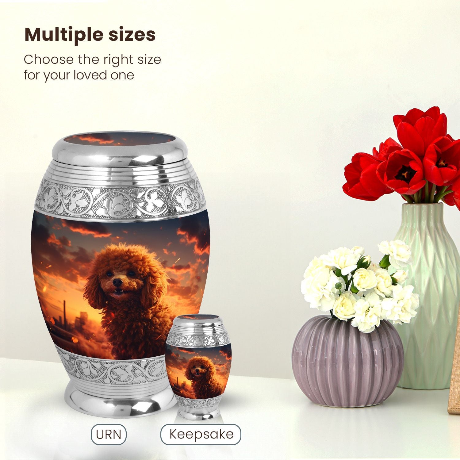 Dog Large Urn 10 Inch
