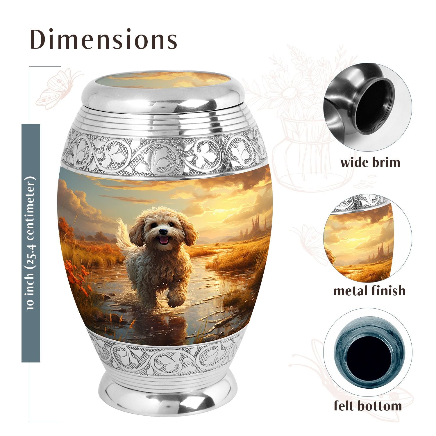 Dog Urn Medium 6 Inch