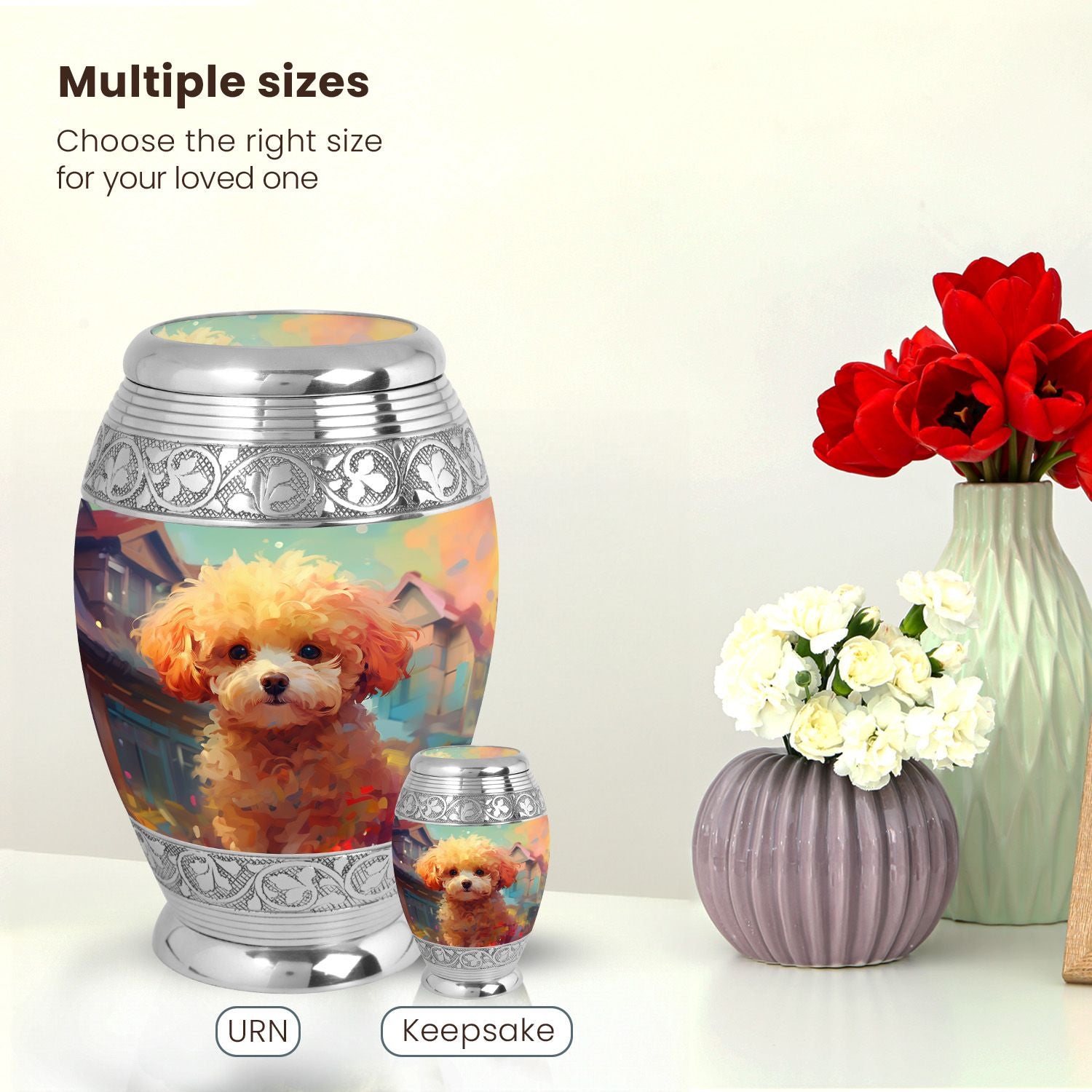 Dog Large Urn 10 Inch