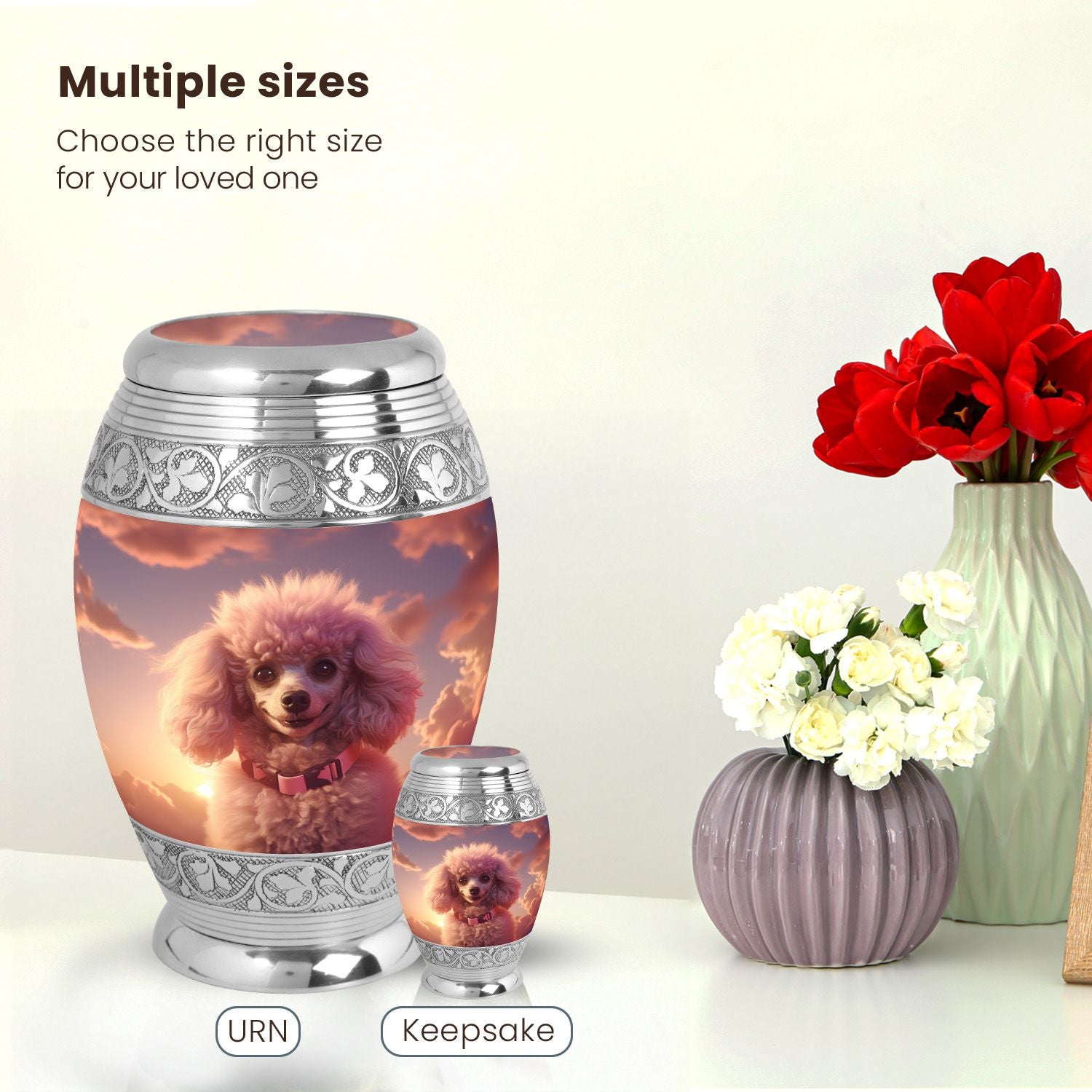 Dog Large Urn 10 Inch