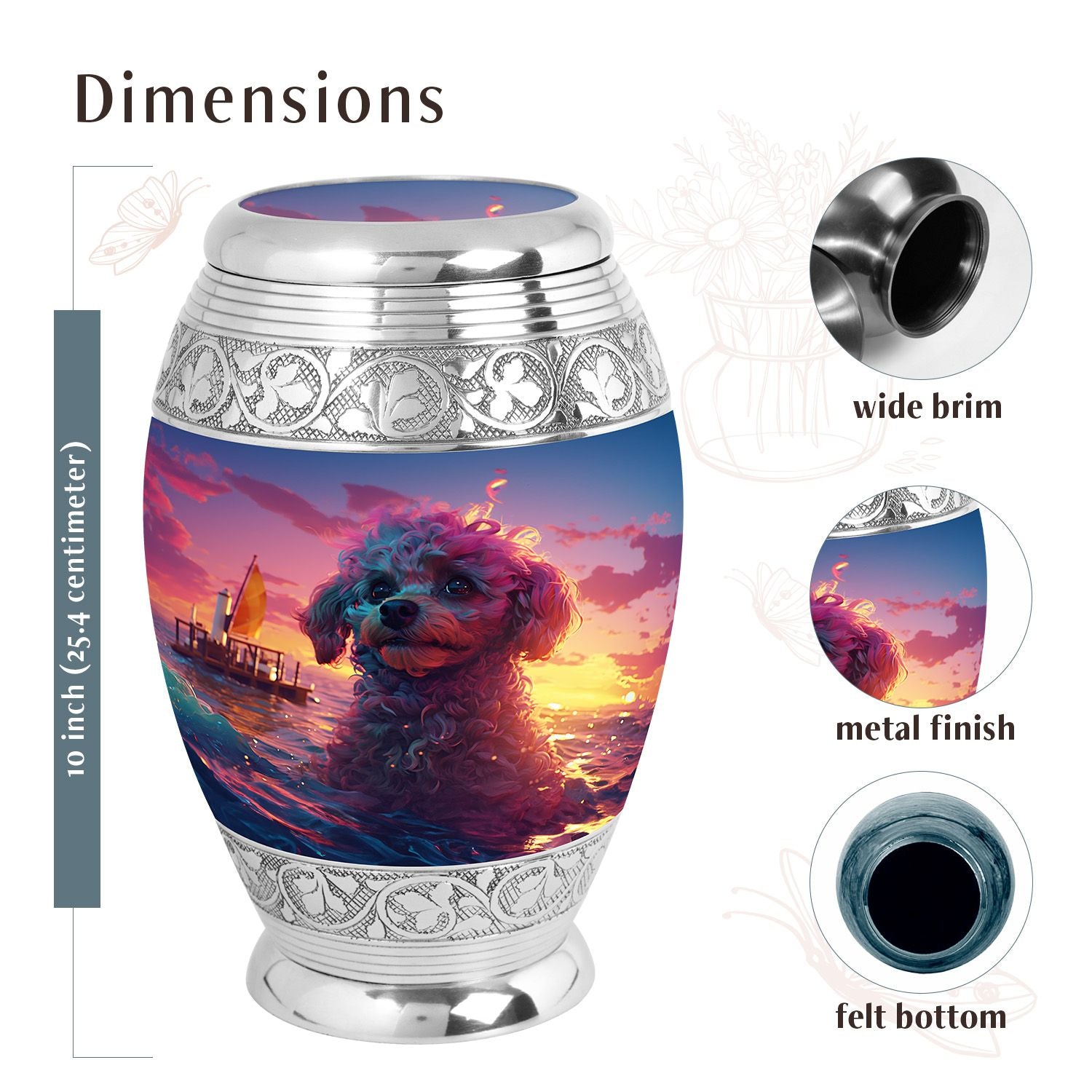 Dog Urn Medium 6 Inch
