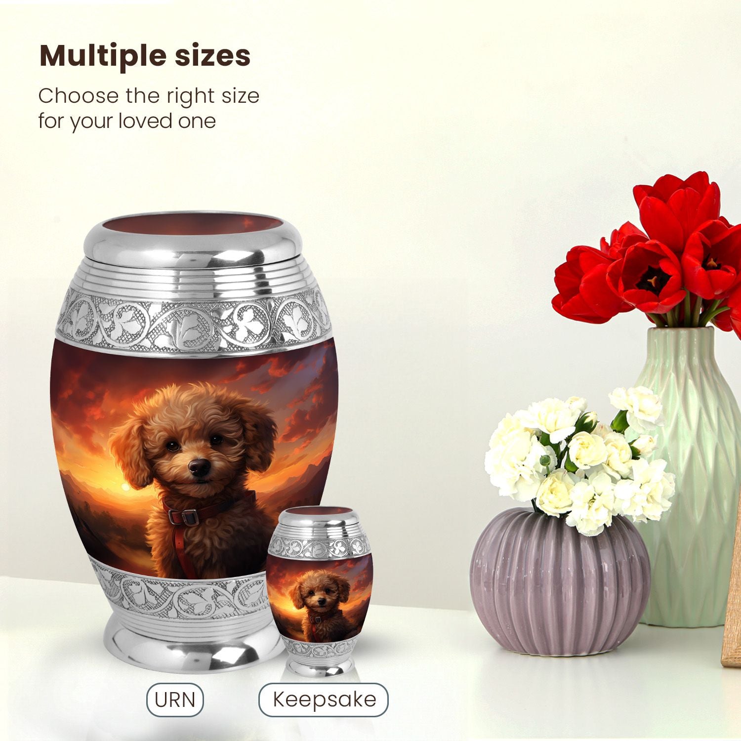 Dog Large Urn 10 Inch