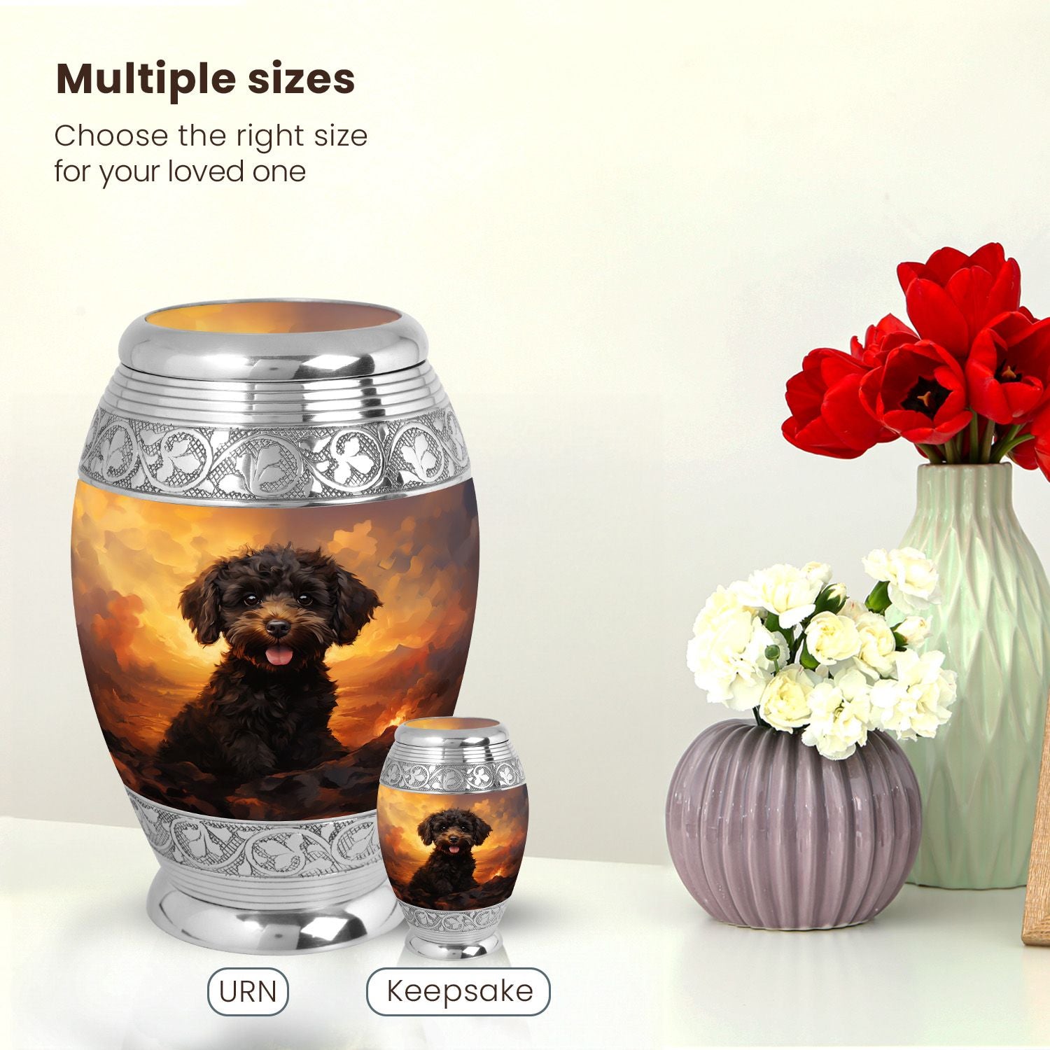 Dog Large Urn 10 Inch