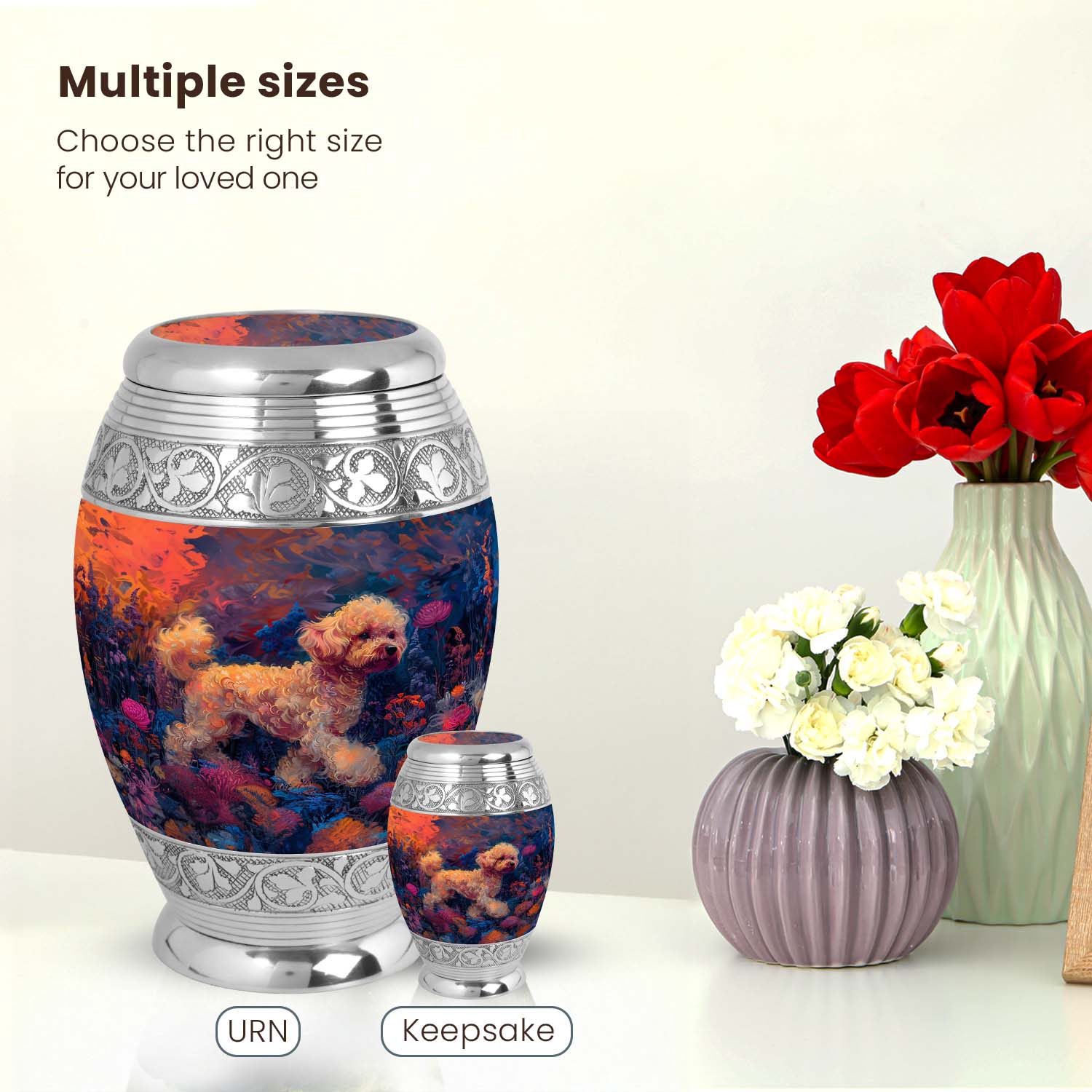 Dog Large Urn 10 Inch