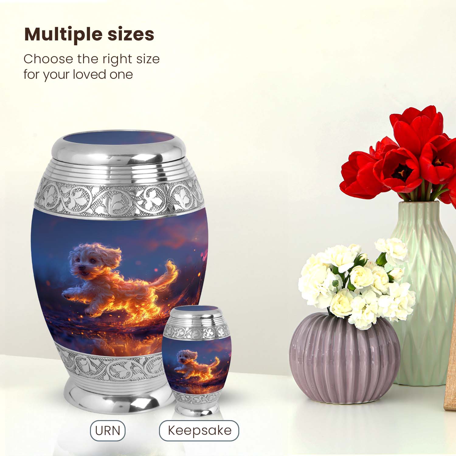 Dog Large Urn 10 Inch