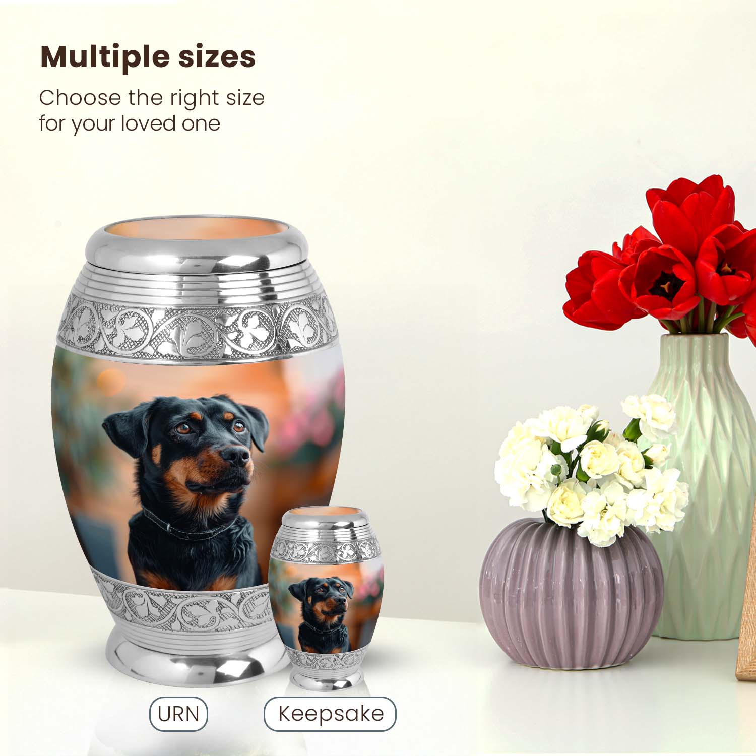 Dog Large Urn 10 Inch
