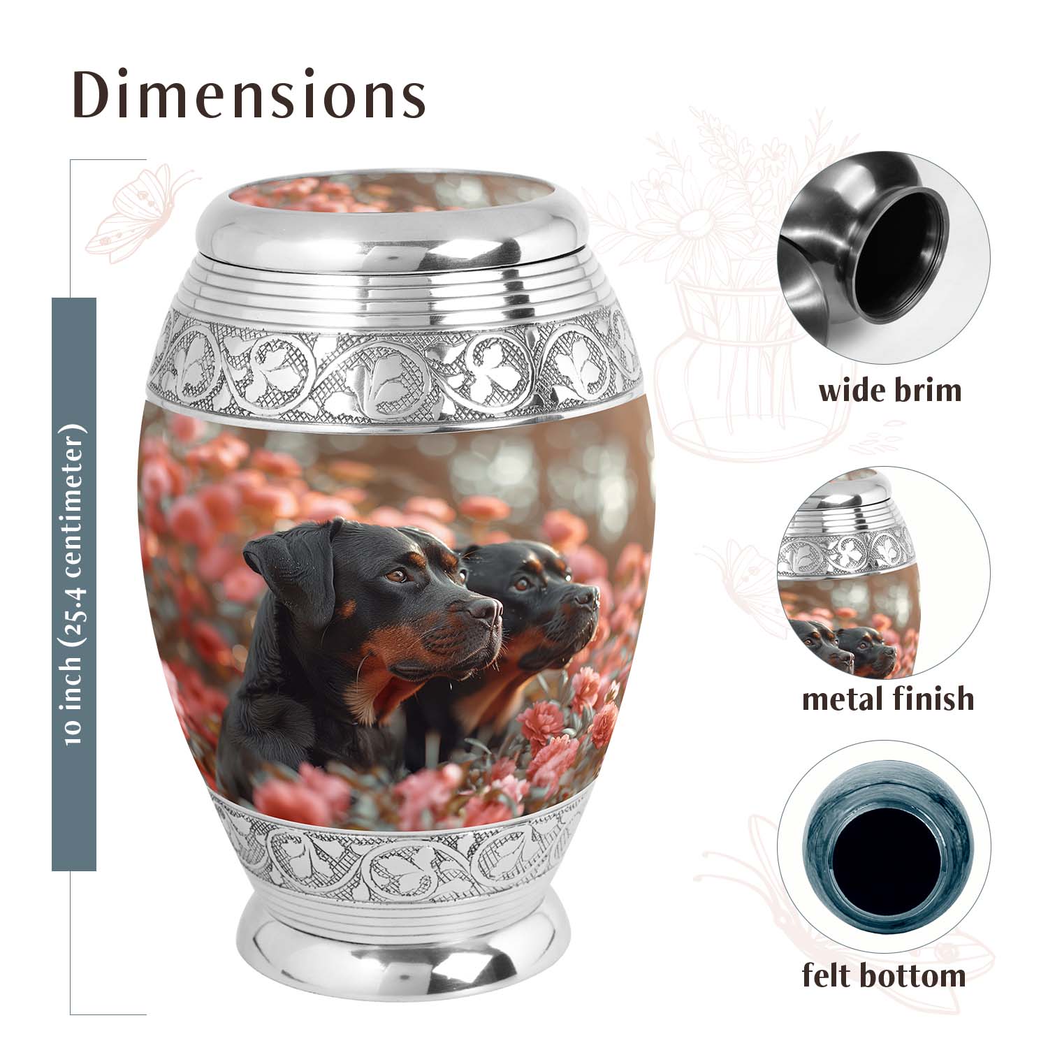 Dog Urn Medium 6 Inch