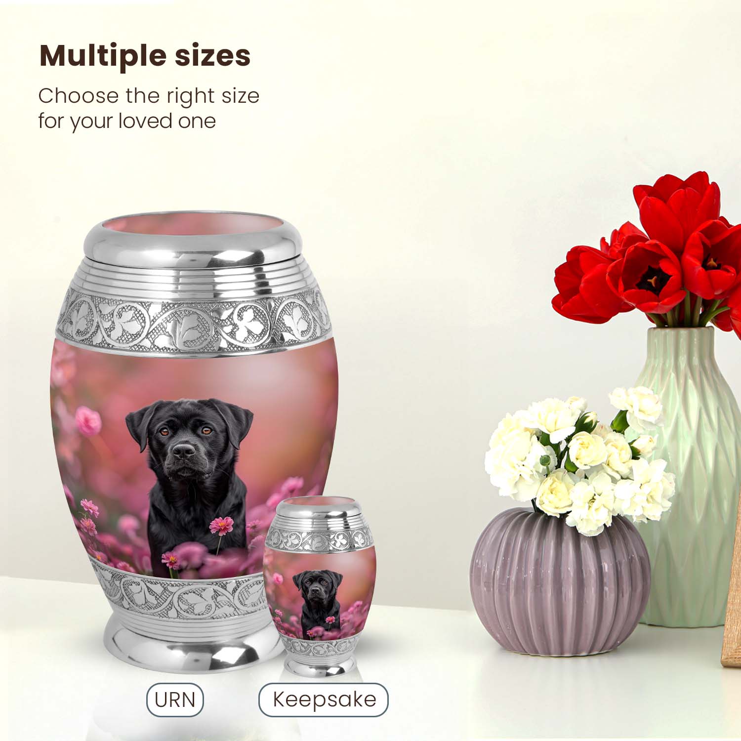 Dog Large Urn 10 Inch