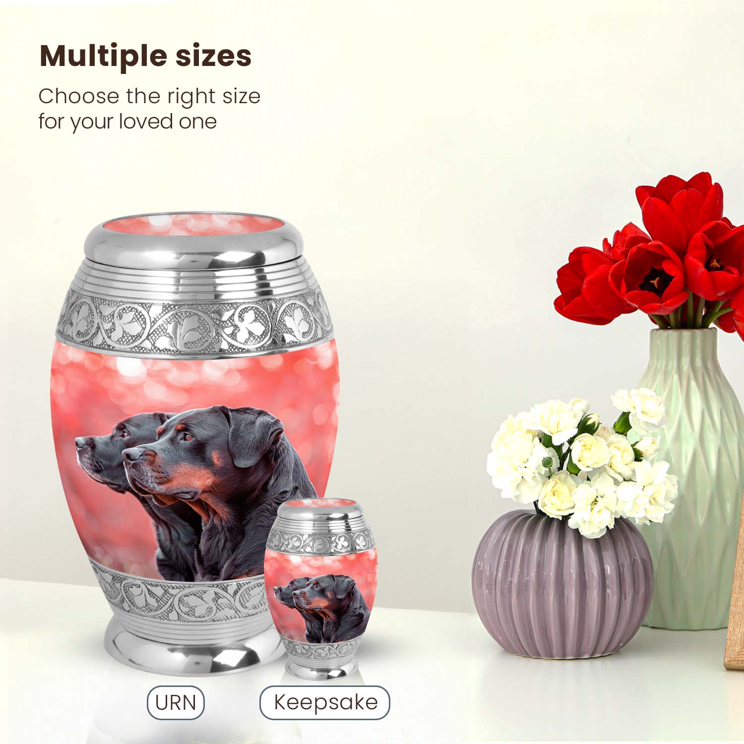 Dog Large Urn 10 Inch