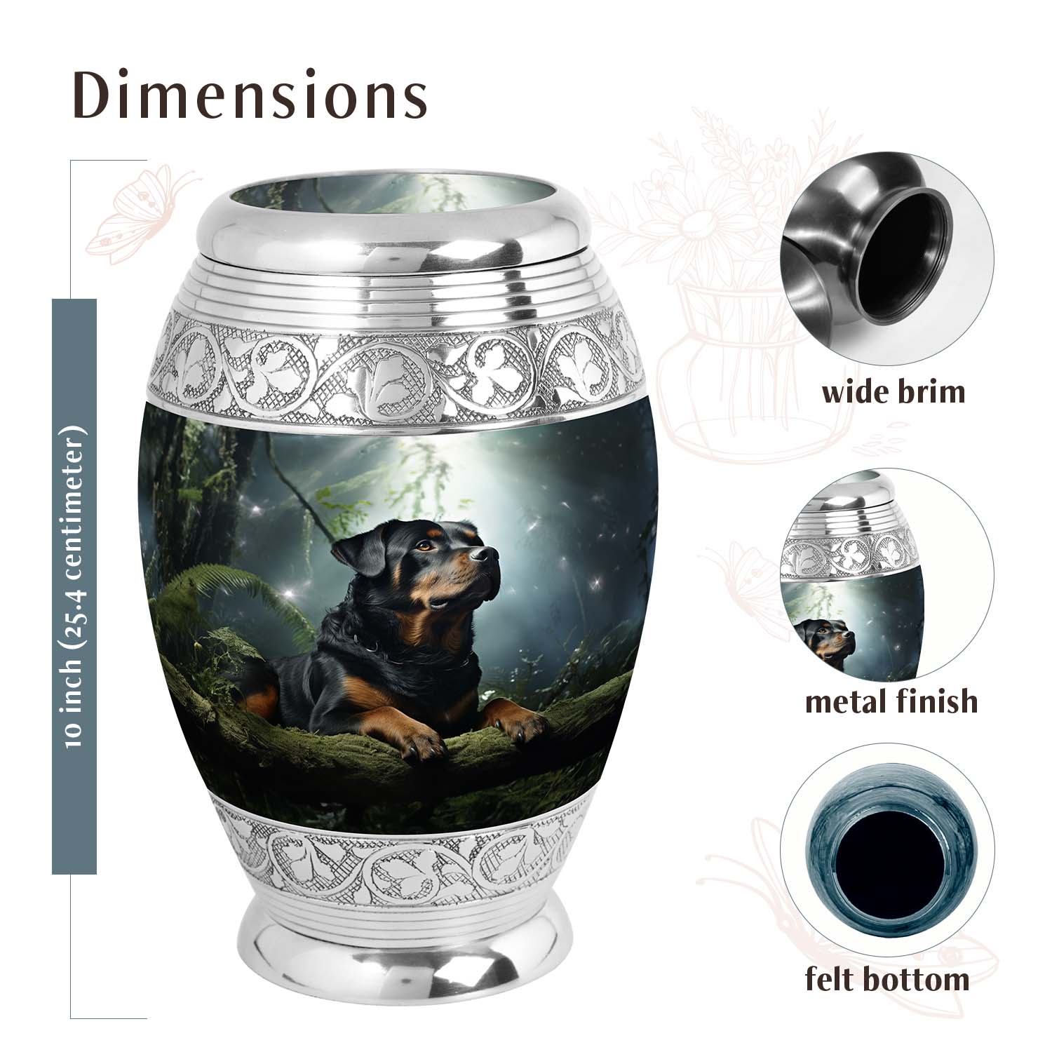 Dog Urn Medium 6 Inch