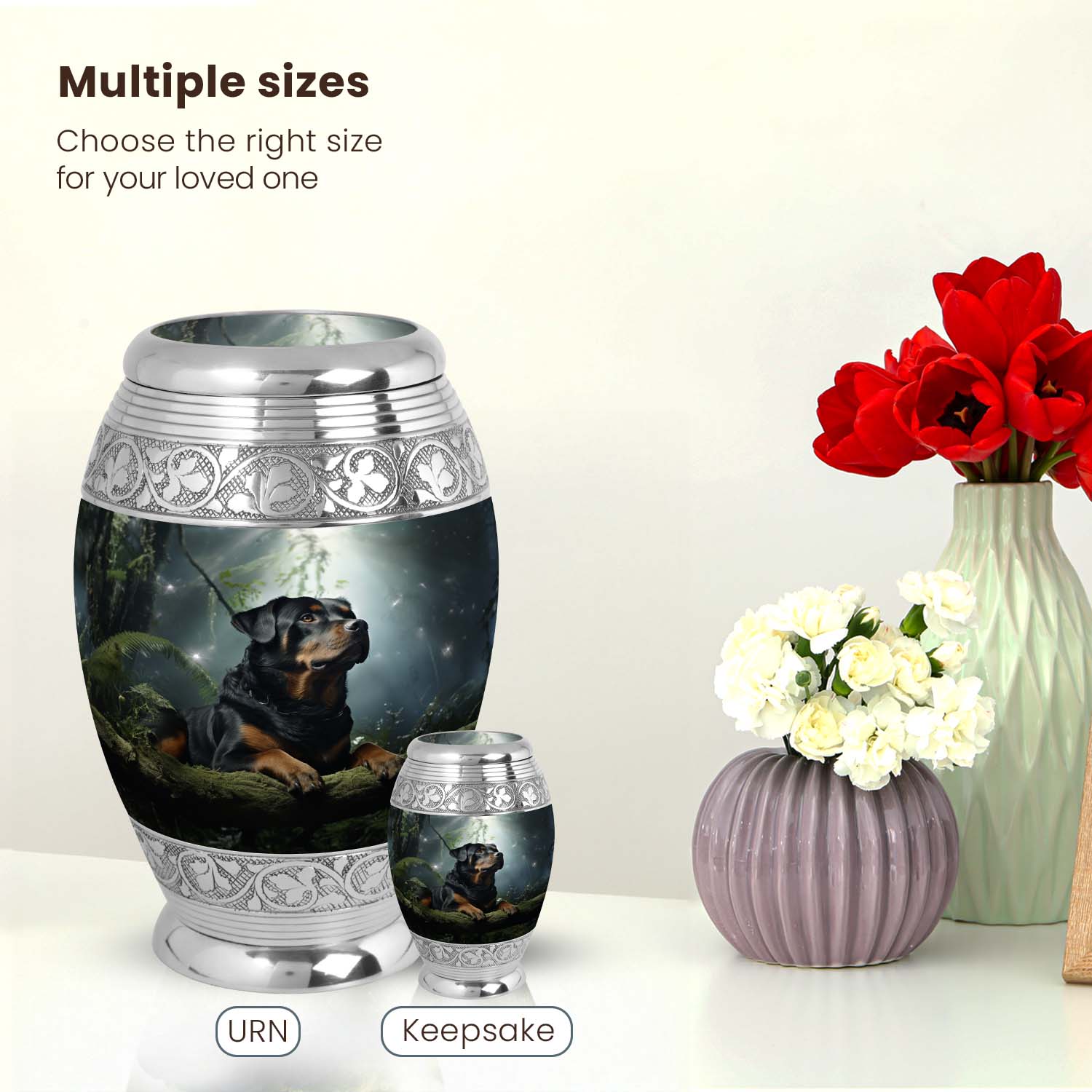 Dog Large Urn 10 Inch
