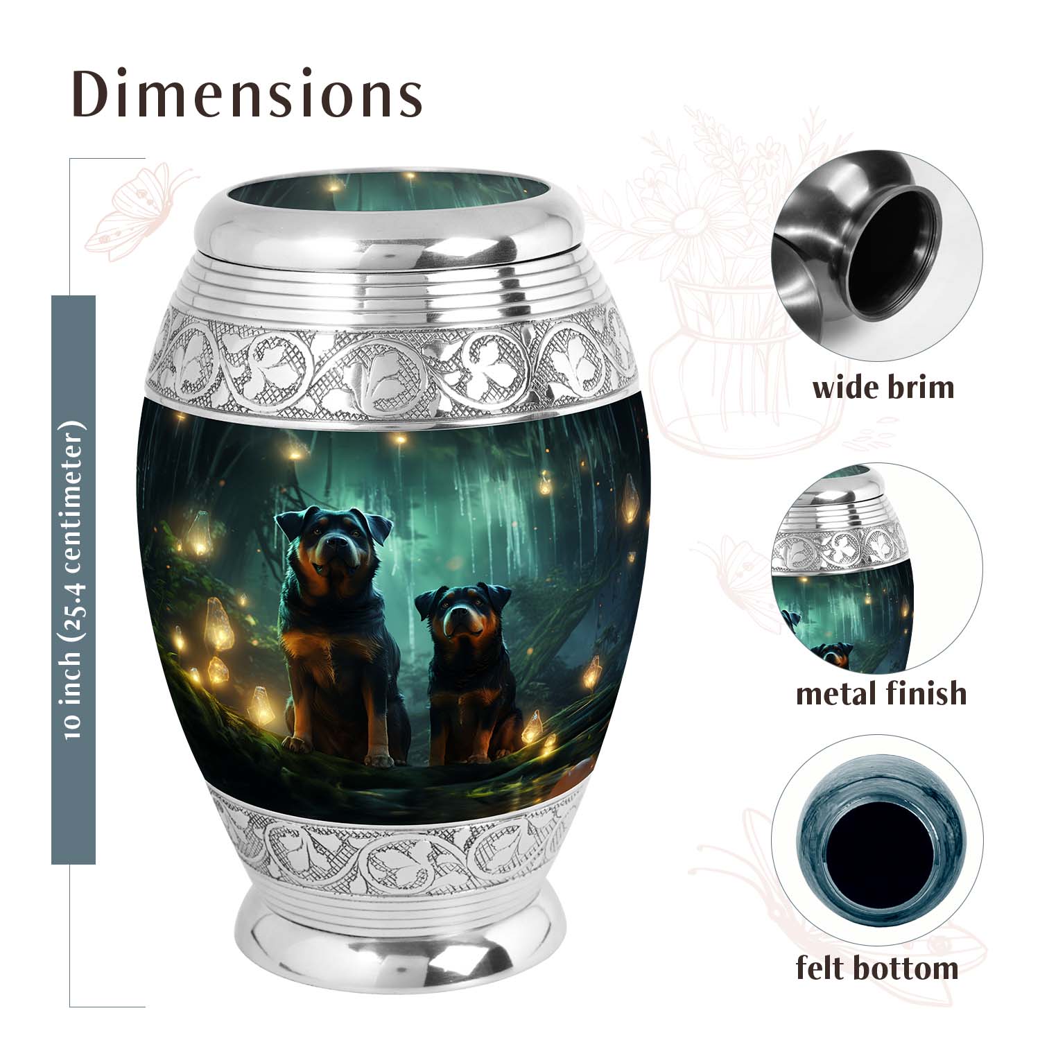 Dog Urn Medium 6 Inch