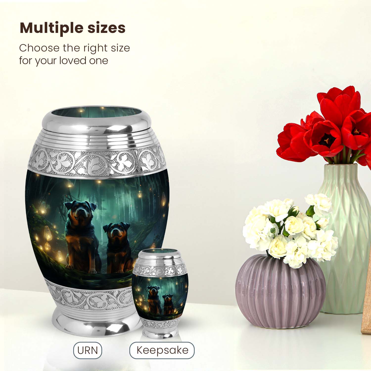 Dog Large Urn 10 Inch