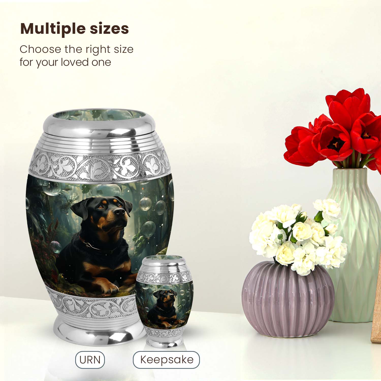 Dog Large Urn 10 Inch