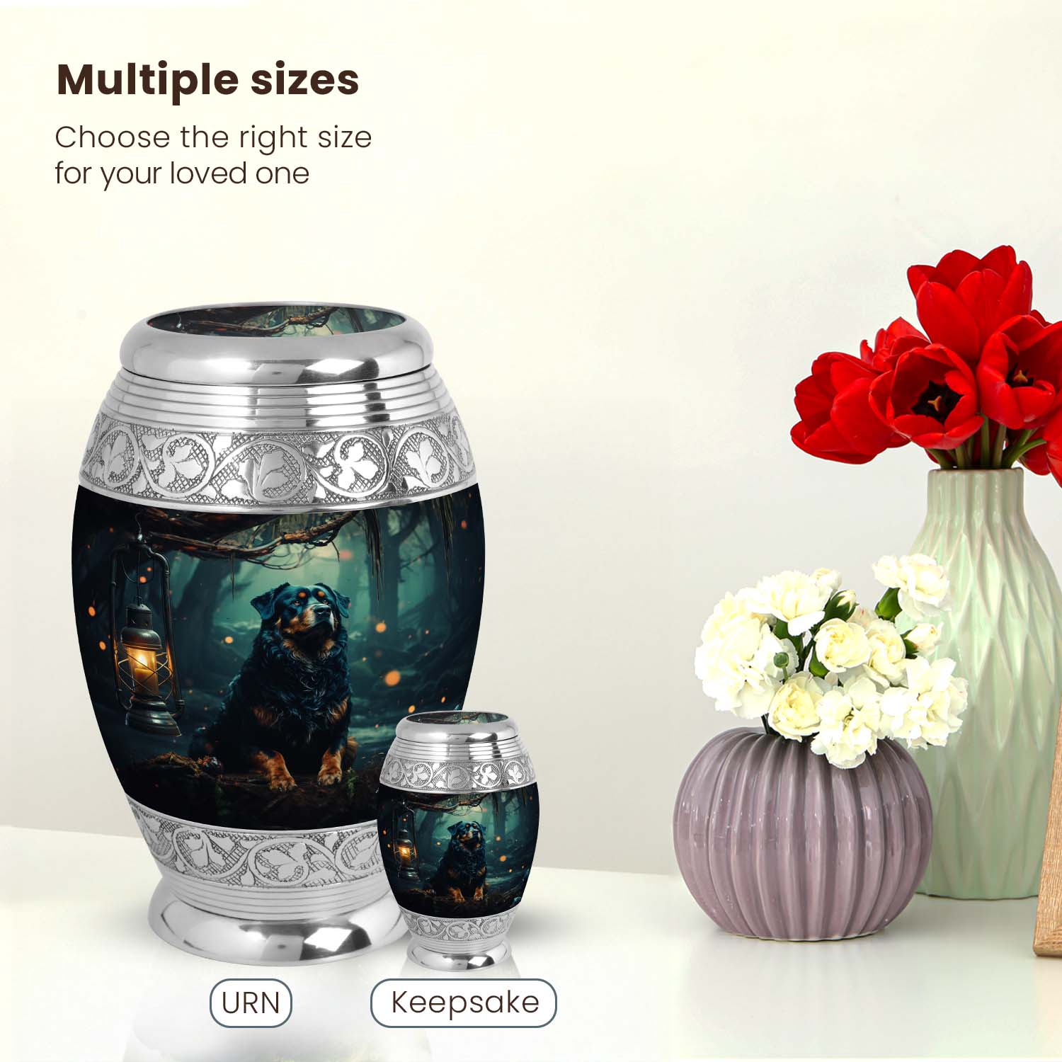 Dog Large Urn 10 Inch