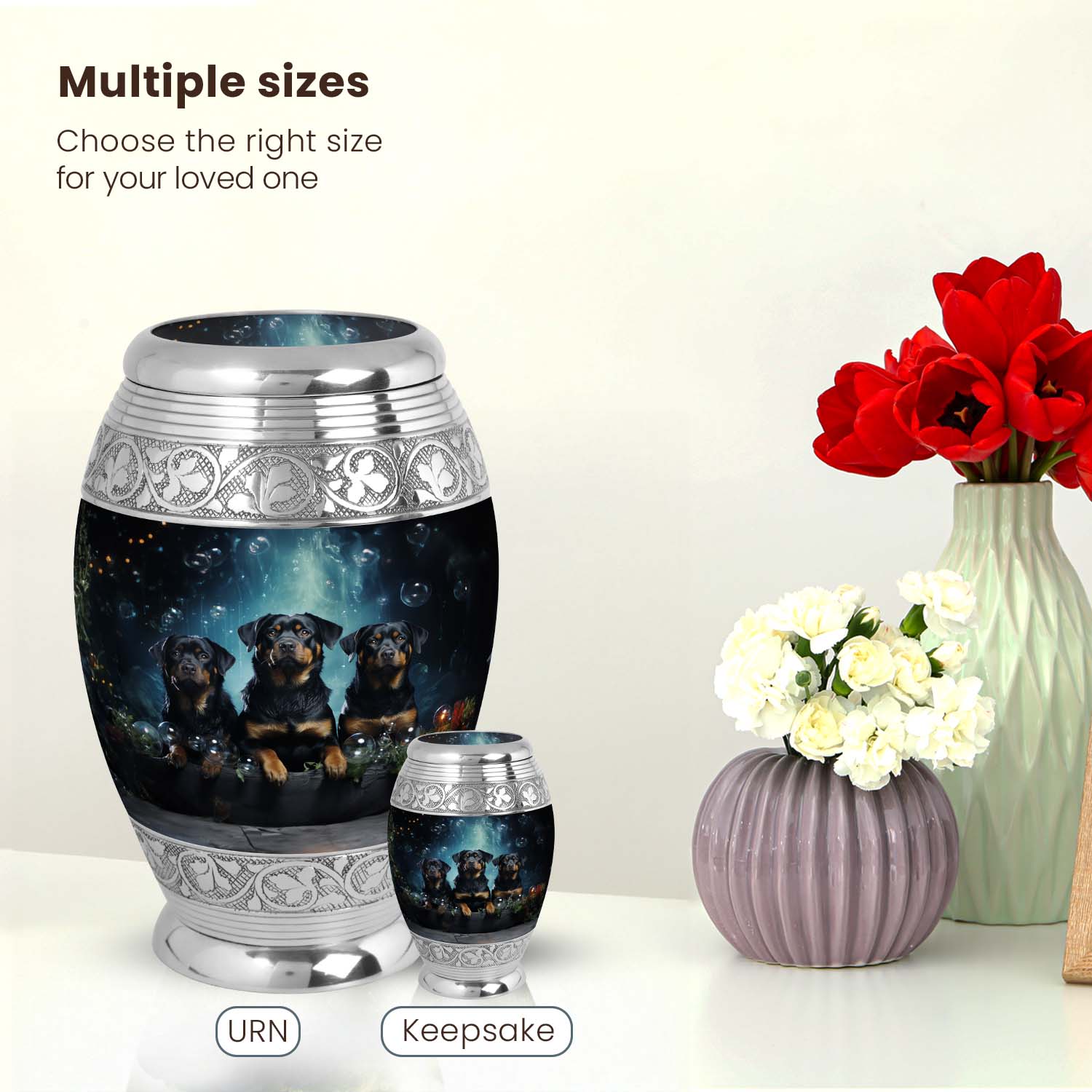 Dog Large Urn 10 Inch