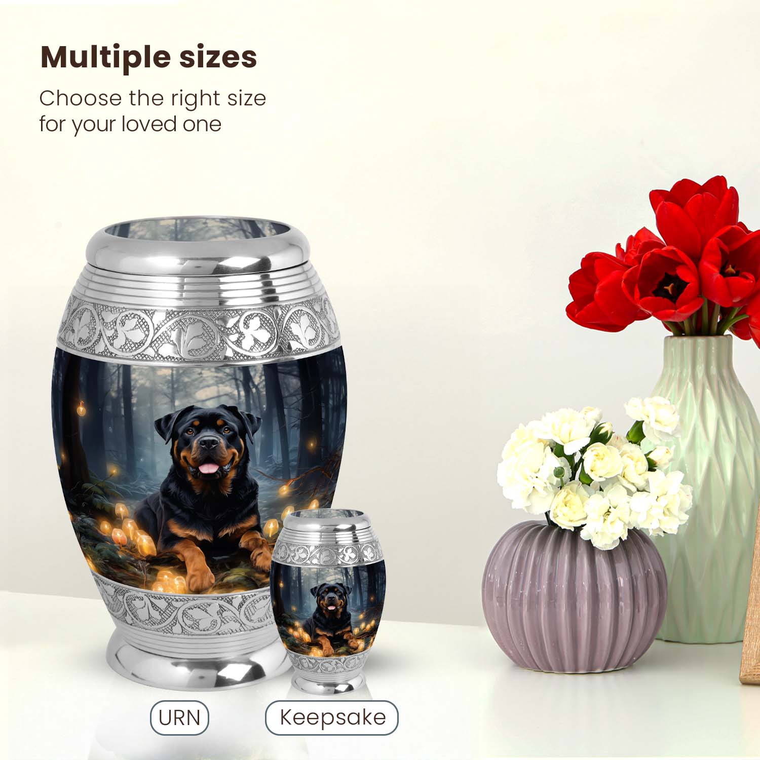 Dog Large Urn 10 Inch