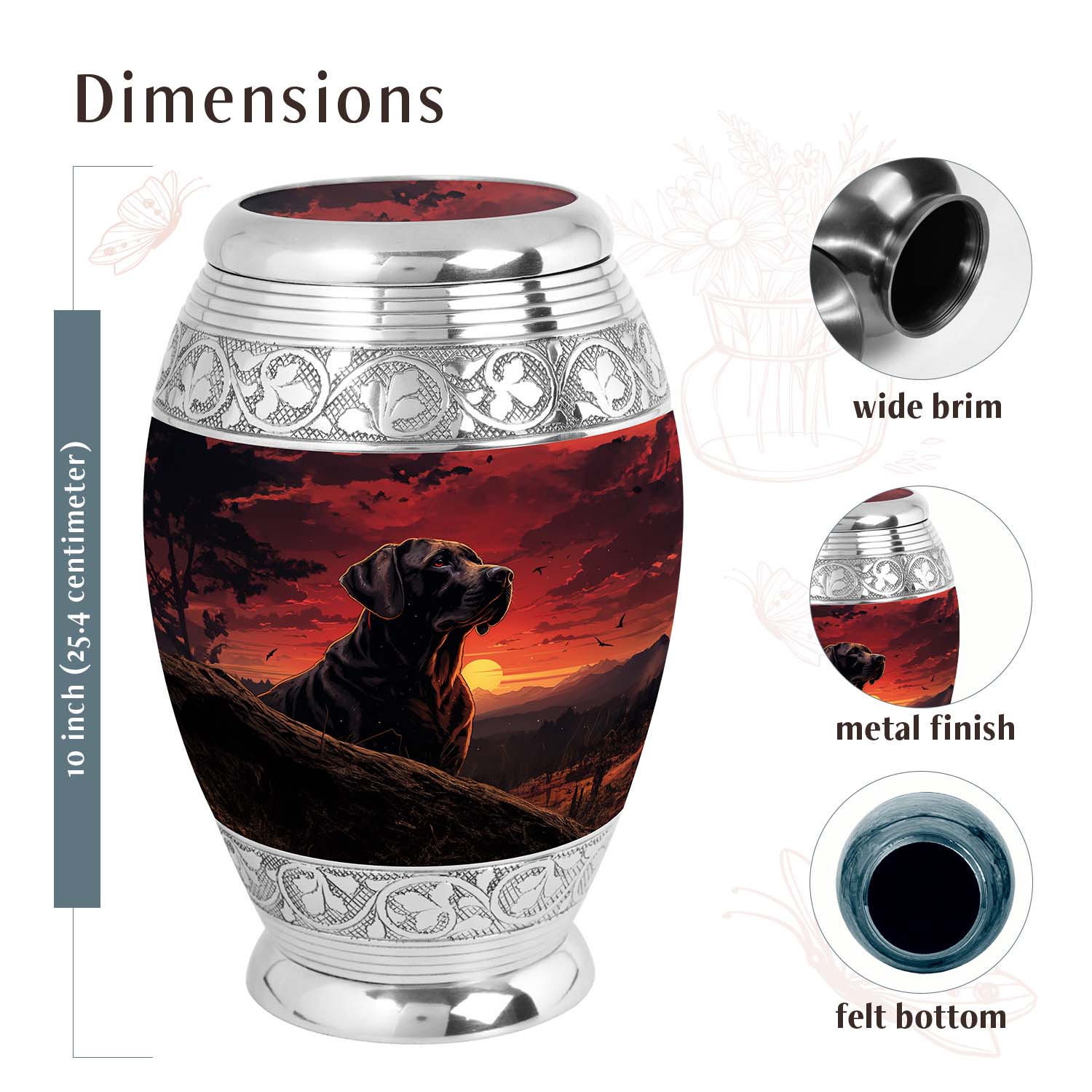 Dog Urn Medium 6 Inch
