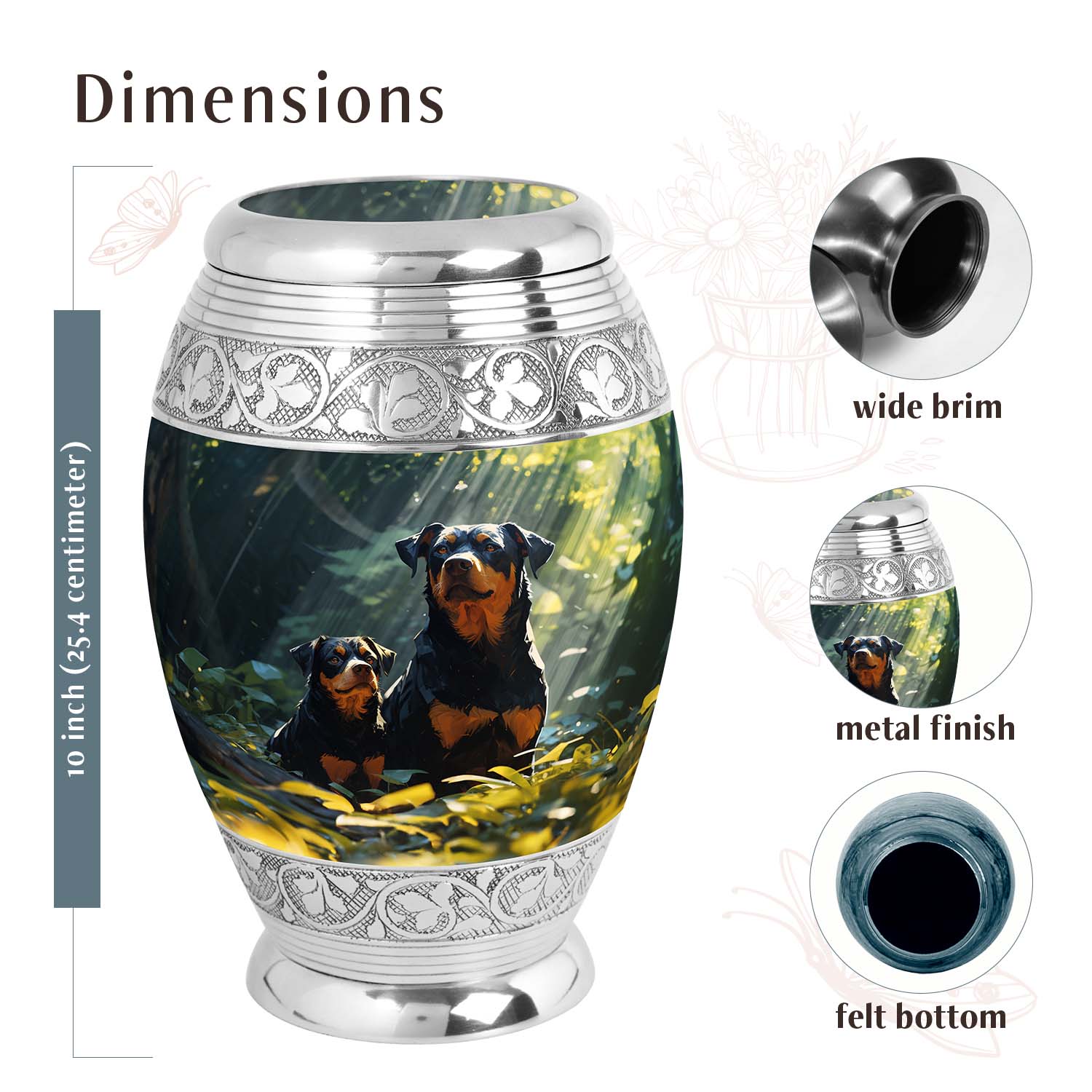 Dog Urn Medium 6 Inch