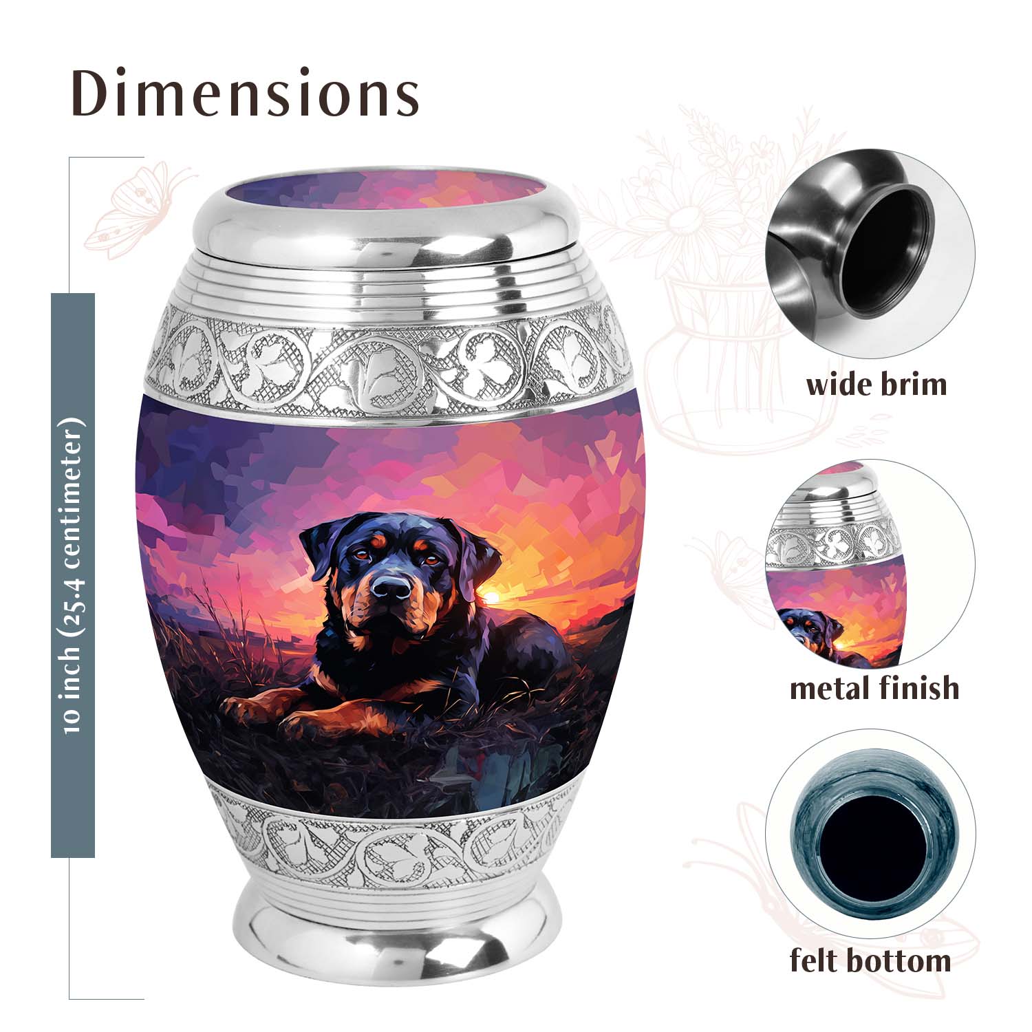 Dog Urn Medium 6 Inch