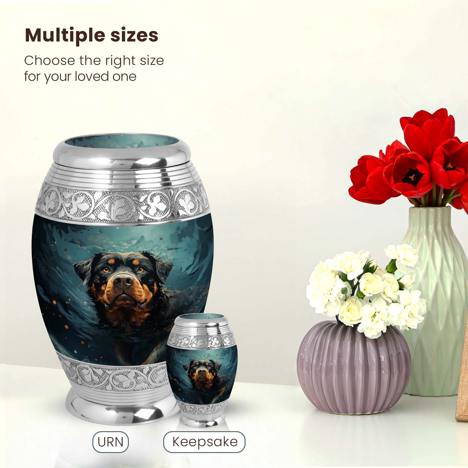 Dog Large Urn 10 Inch