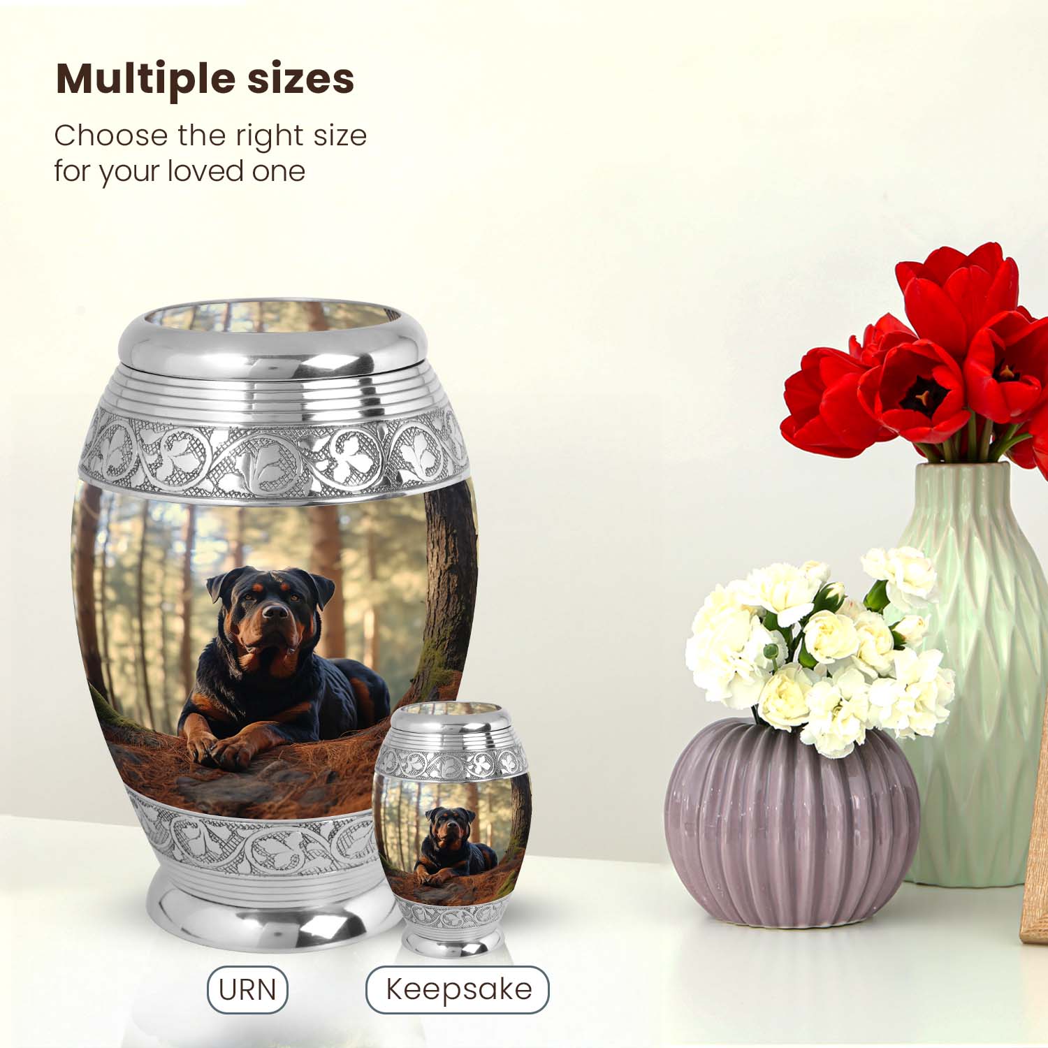 Dog Large Urn 10 Inch