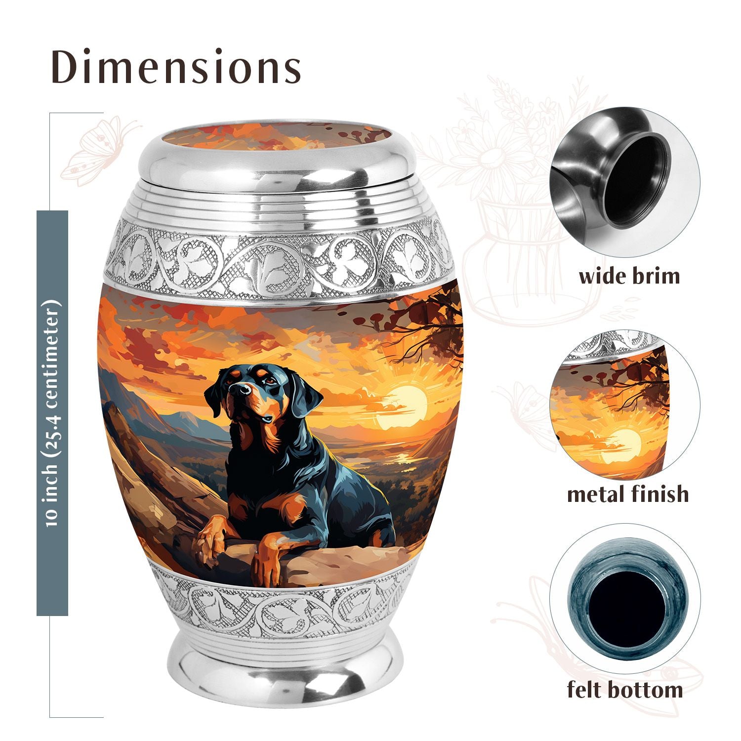 Dog Urn Medium 6 Inch