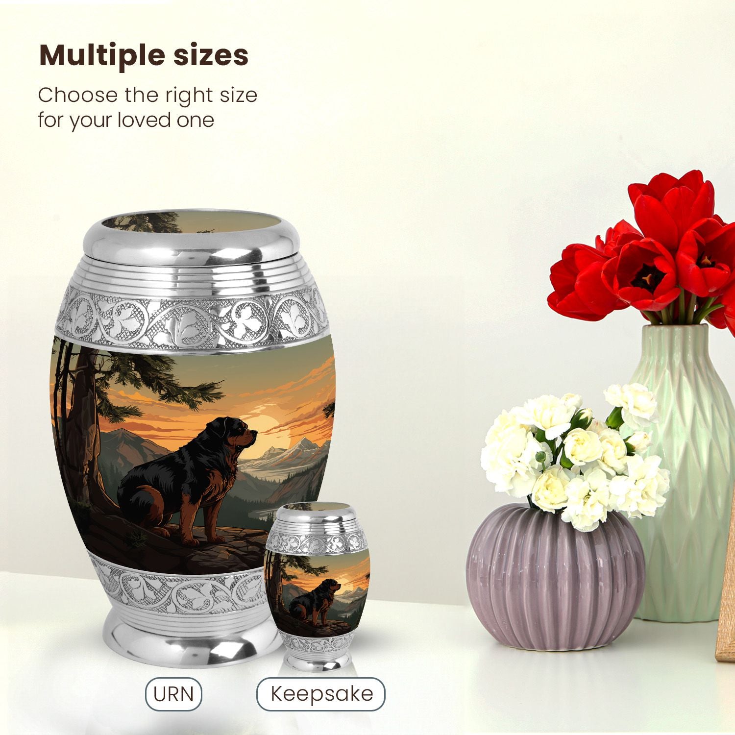 Dog Large Urn 10 Inch