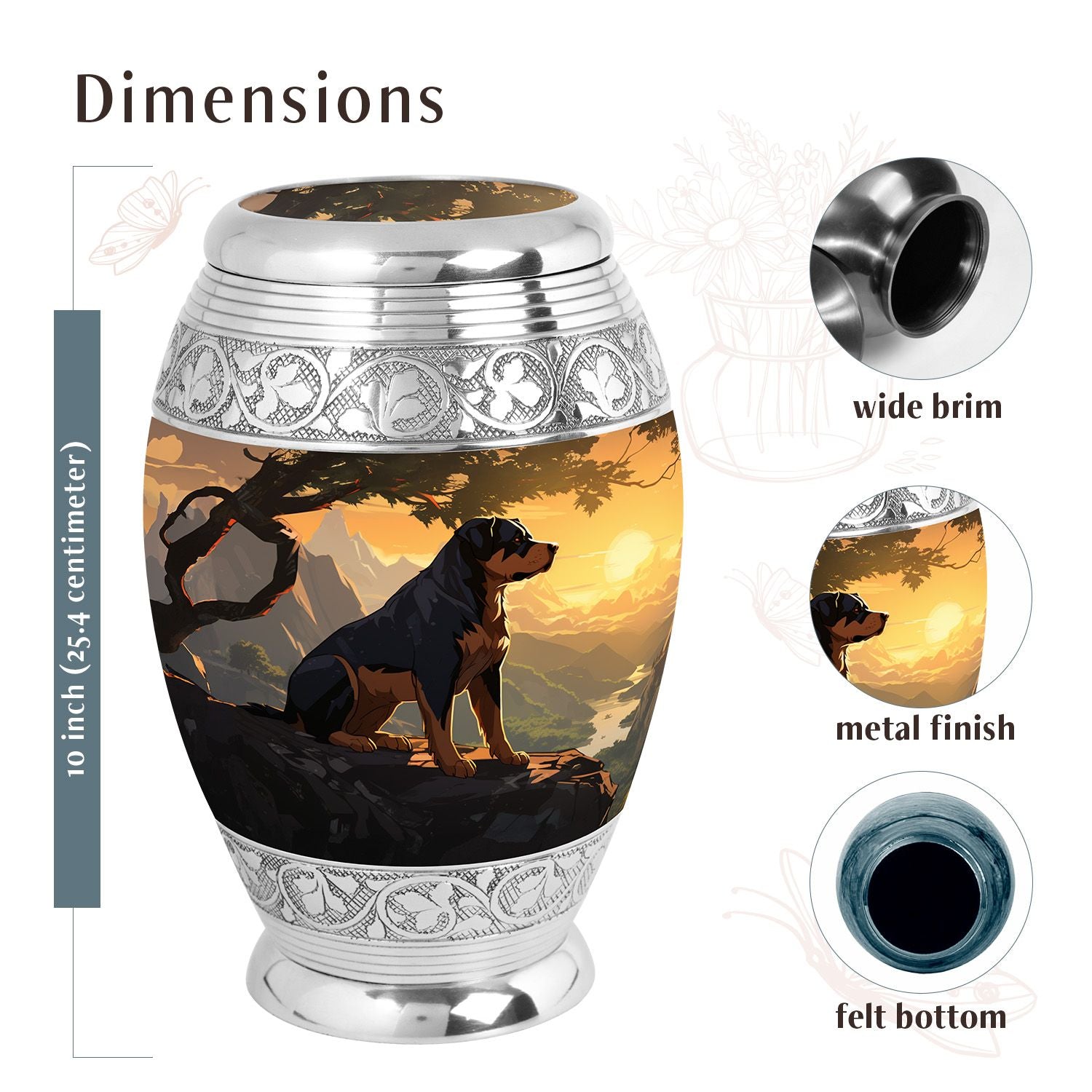 Dog Urn Medium 6 Inch