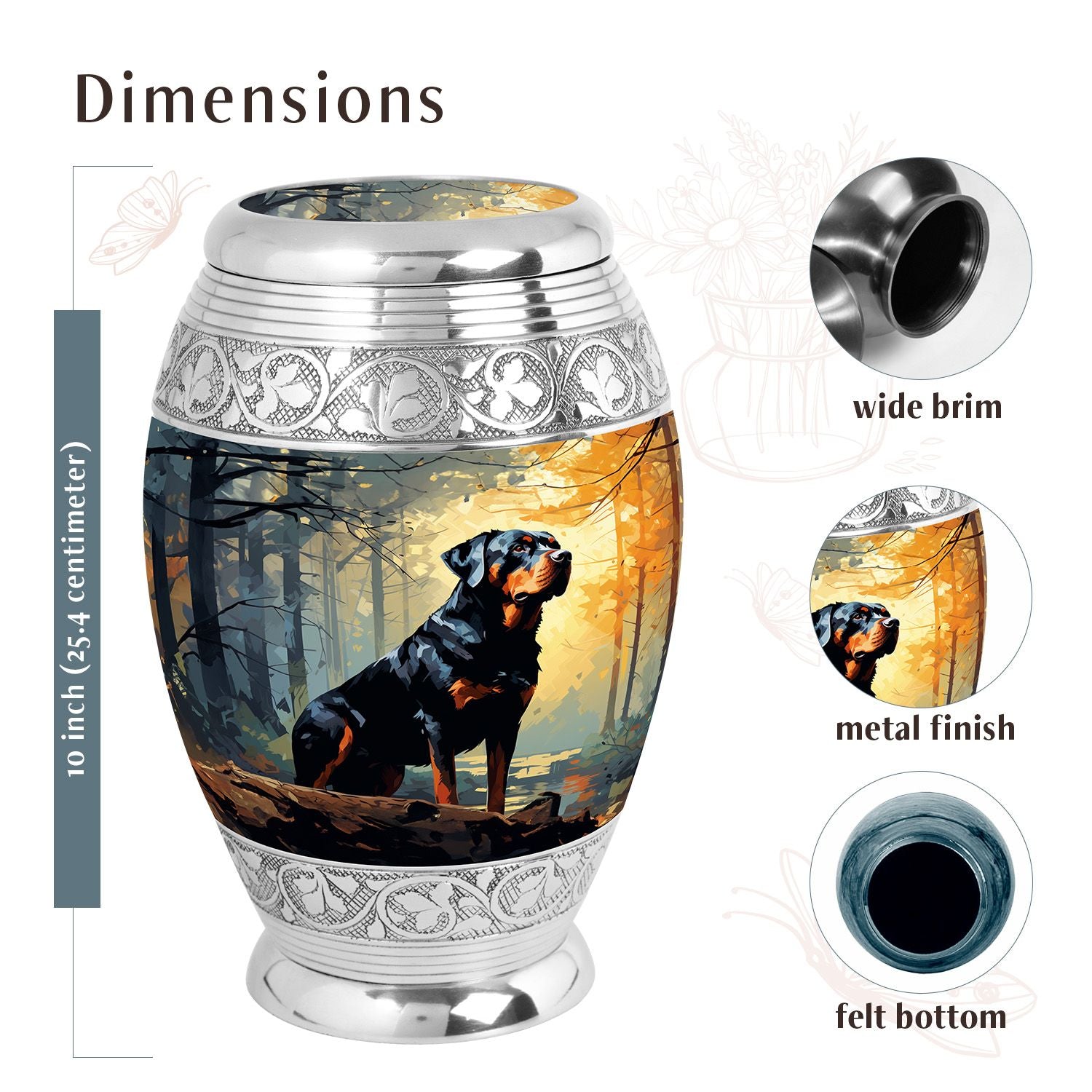 Dog Urn Medium 6 Inch