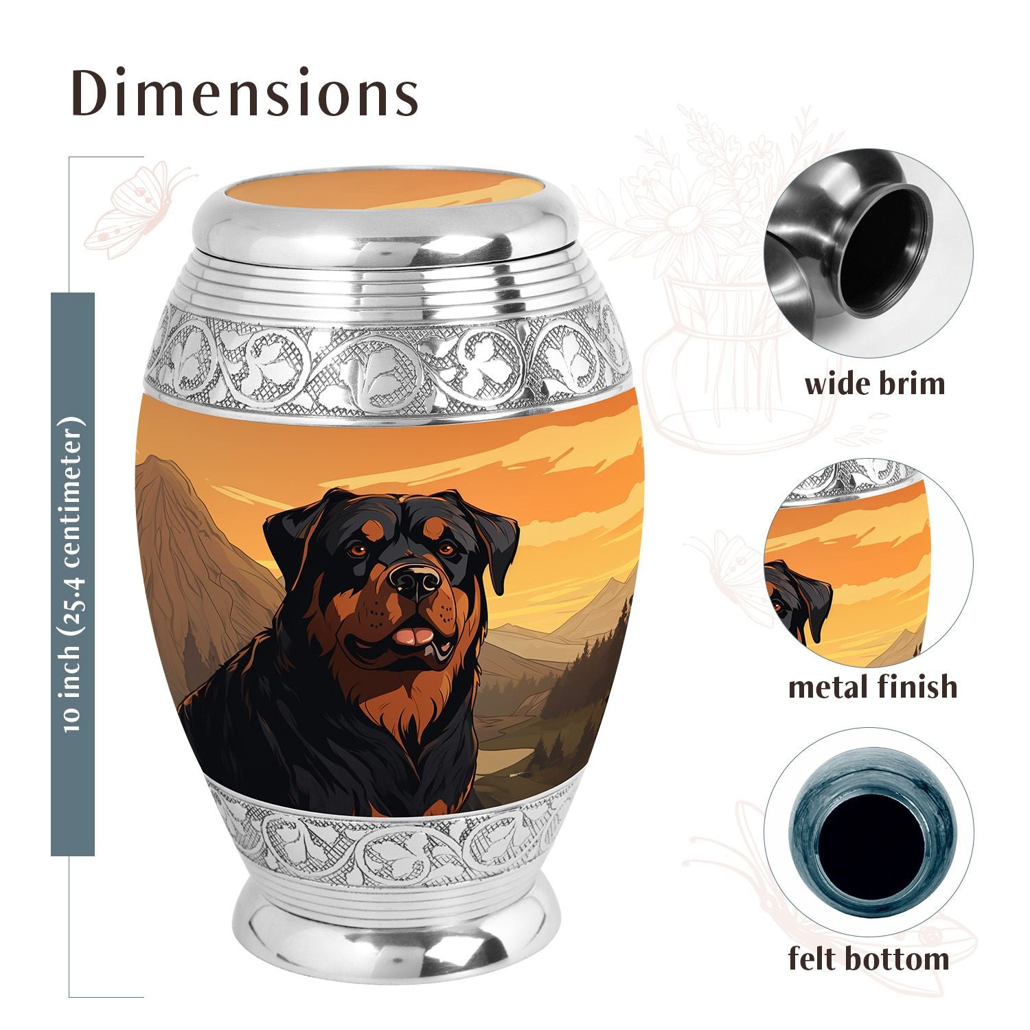 Dog Urn Medium 6 Inch