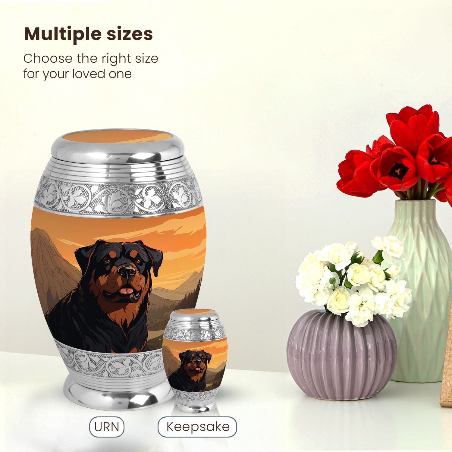 Dog Large Urn 10 Inch