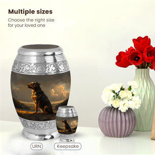 Dog Large Urn 10 Inch