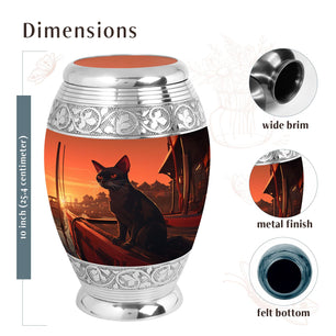 Cat Urn Medium 6 Inch