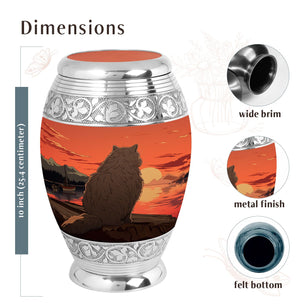 Cat Urn Medium 6 Inch